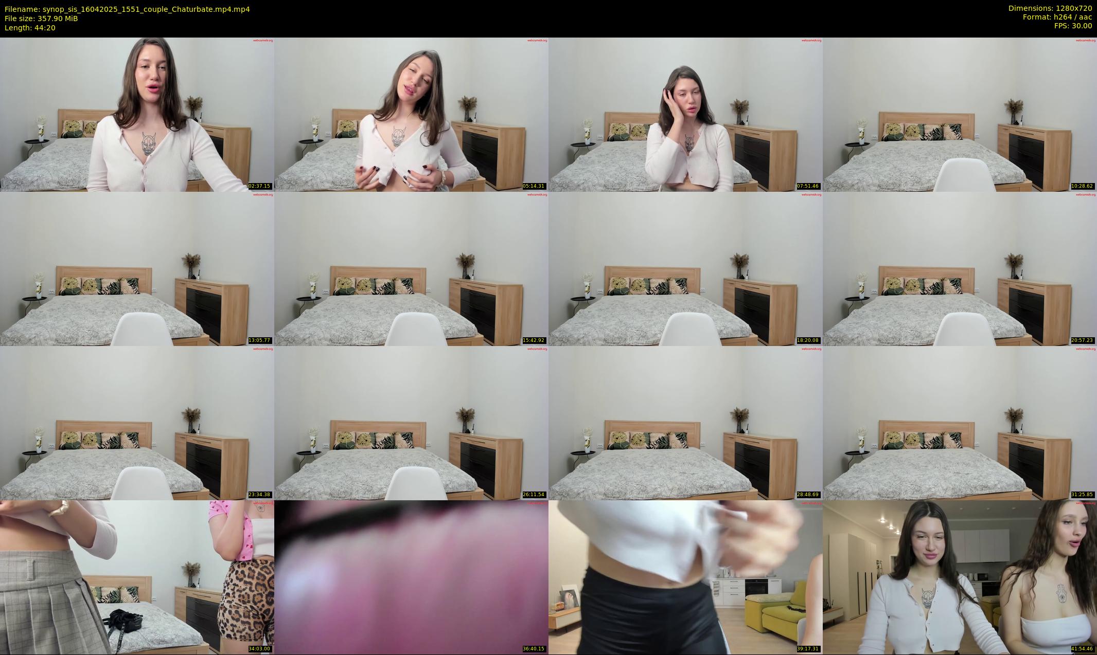 synop_sis — 45 minute Chaturbate couple cam show recording, 720p, Apr 16, 2025