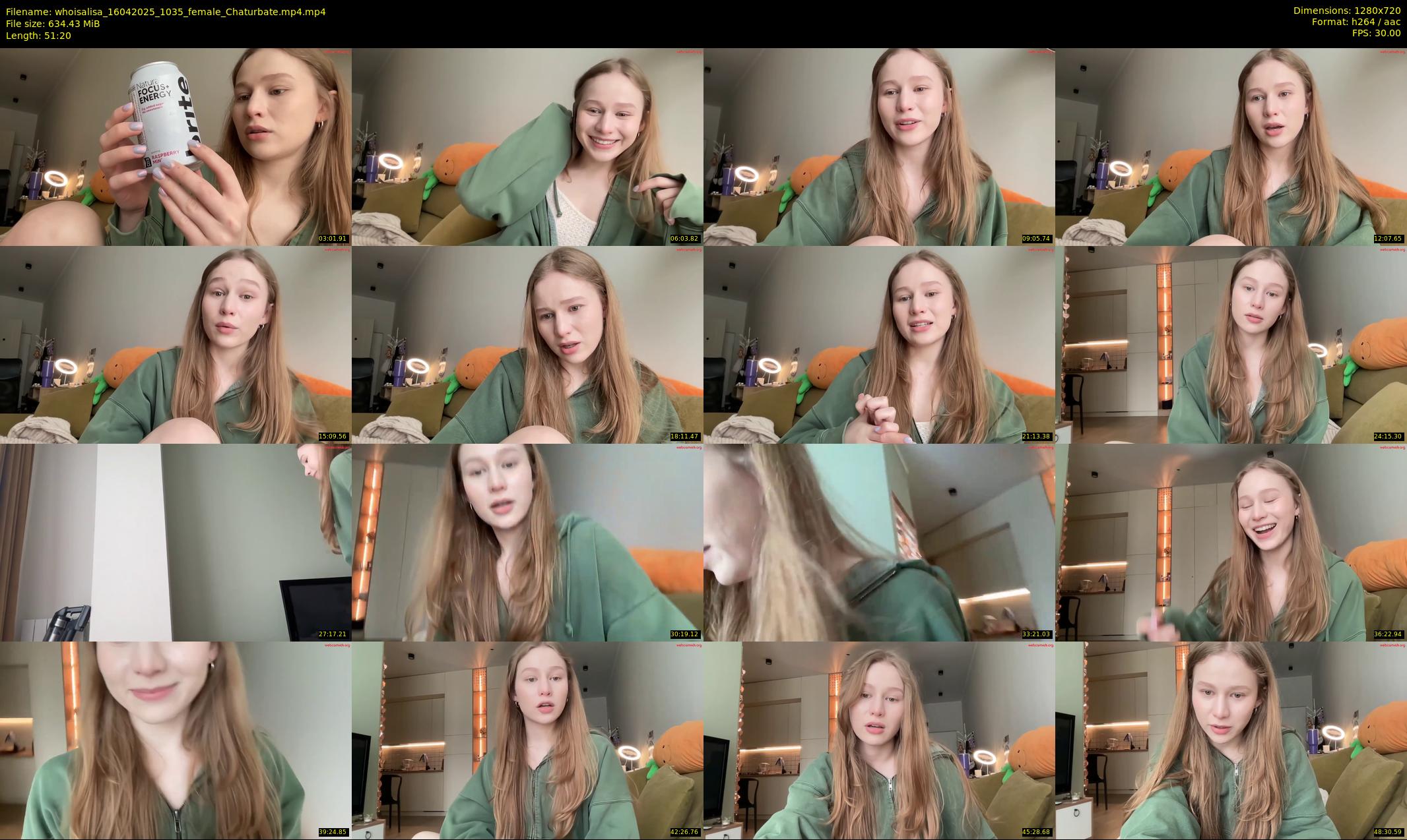 whoisalisa — 52 minute Chaturbate female cam show recording, 720p, Apr 16, 2025