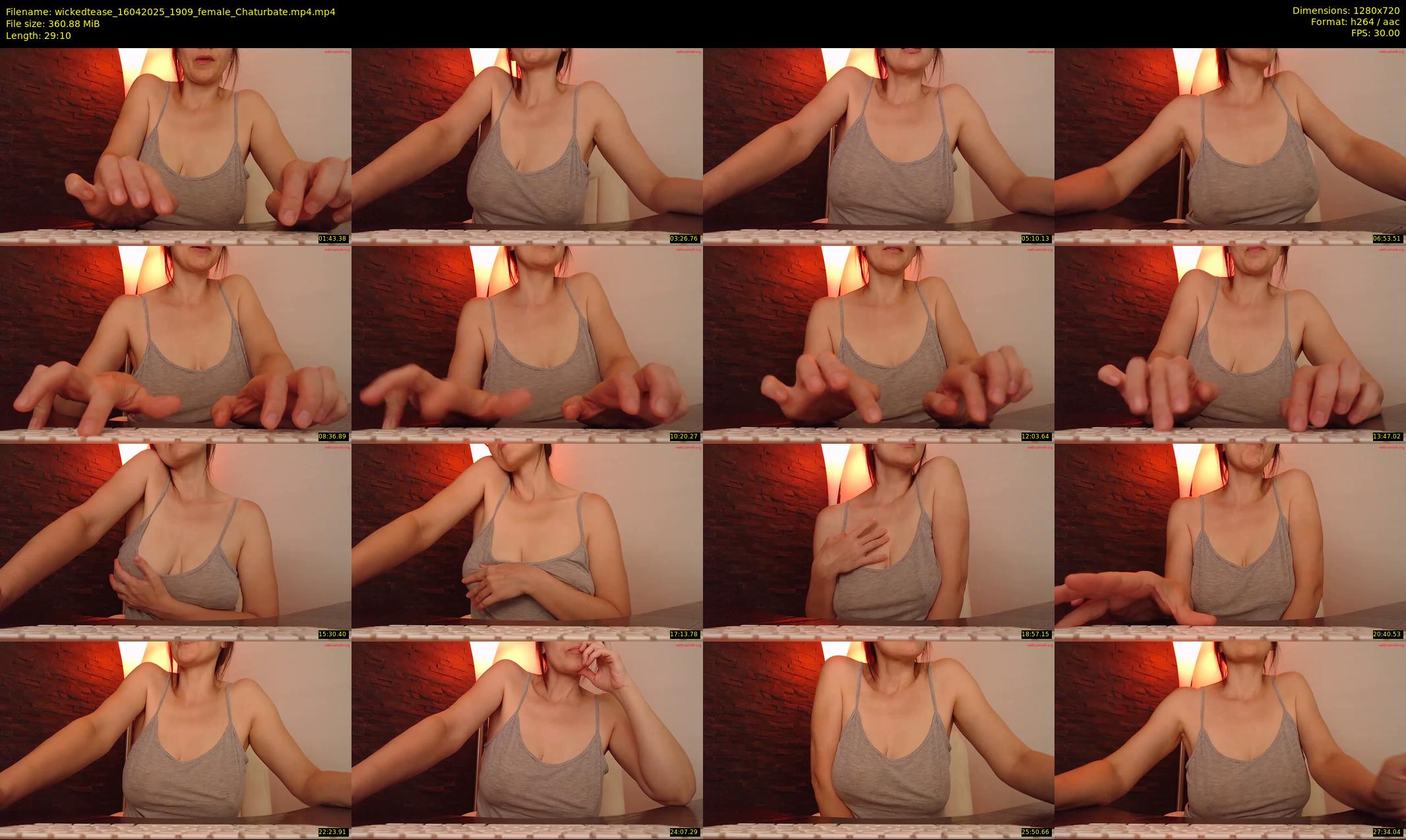 wickedtease — 30 minute Chaturbate female cam show recording, 720p, Apr 16, 2025