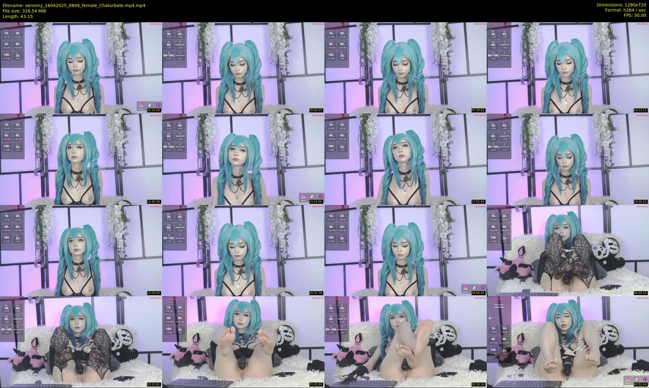 xenomy — 44 minute Chaturbate female cam show recording, 720p, Apr 16, 2025
