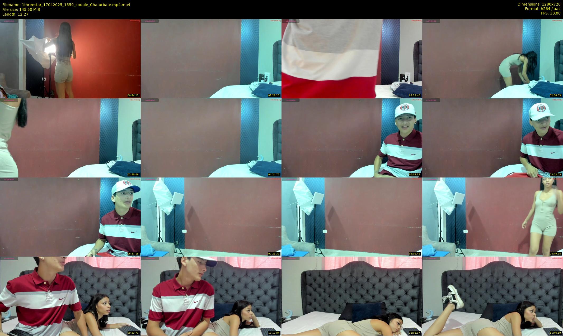 1threestar — 13 minute Chaturbate couple cam show recording, 720p, Apr 17, 2025