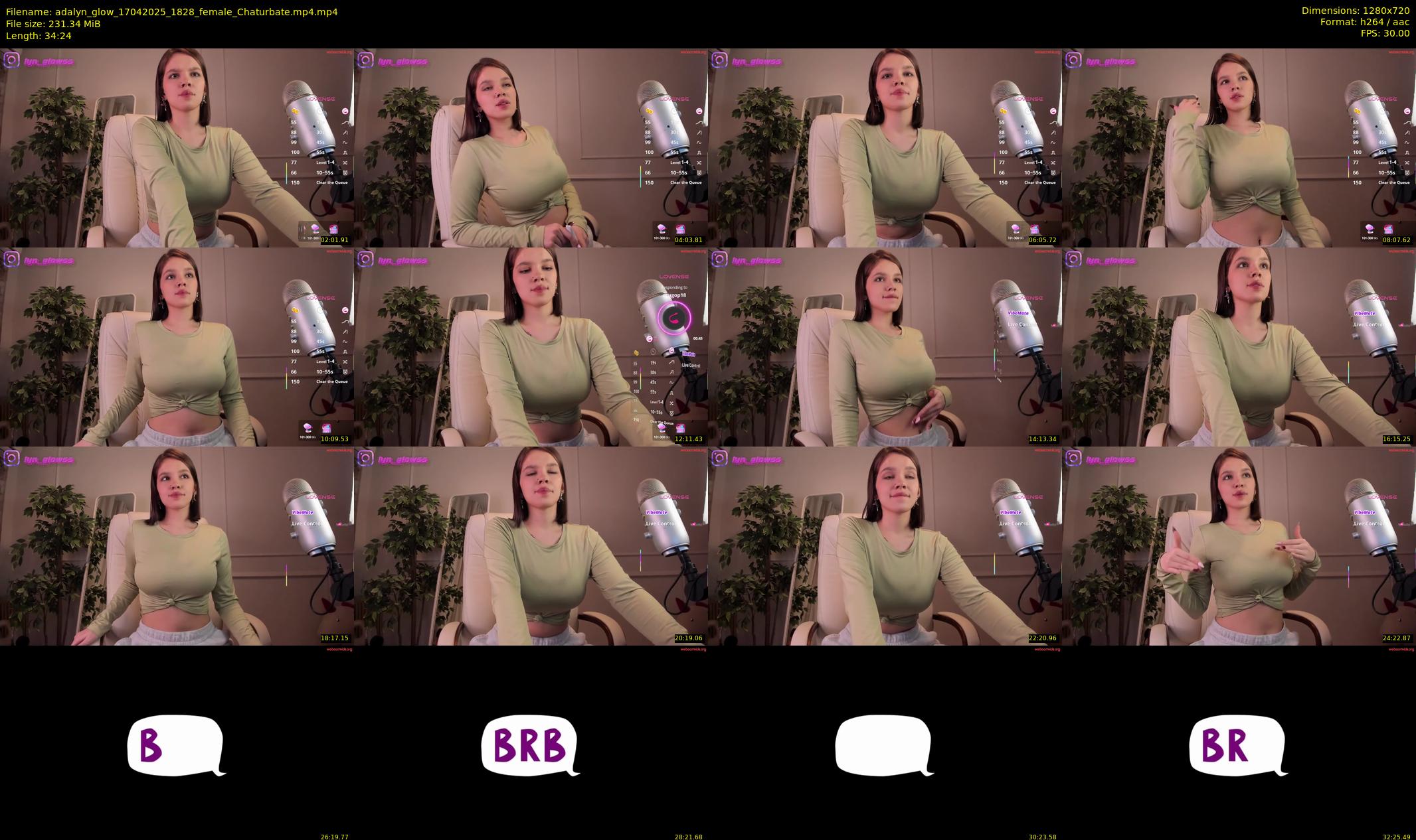 adalyn_glow — 35 minute Chaturbate female cam show recording, 720p, Apr 17, 2025