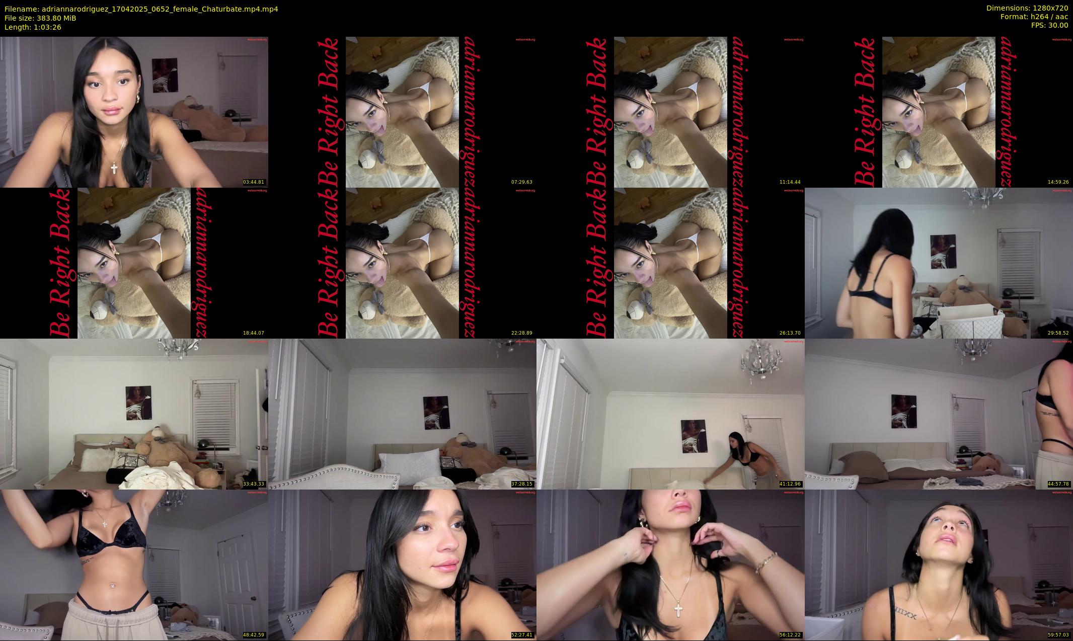 adriannarodriguez — 64 minute Chaturbate female cam show recording, 720p, Apr 17, 2025