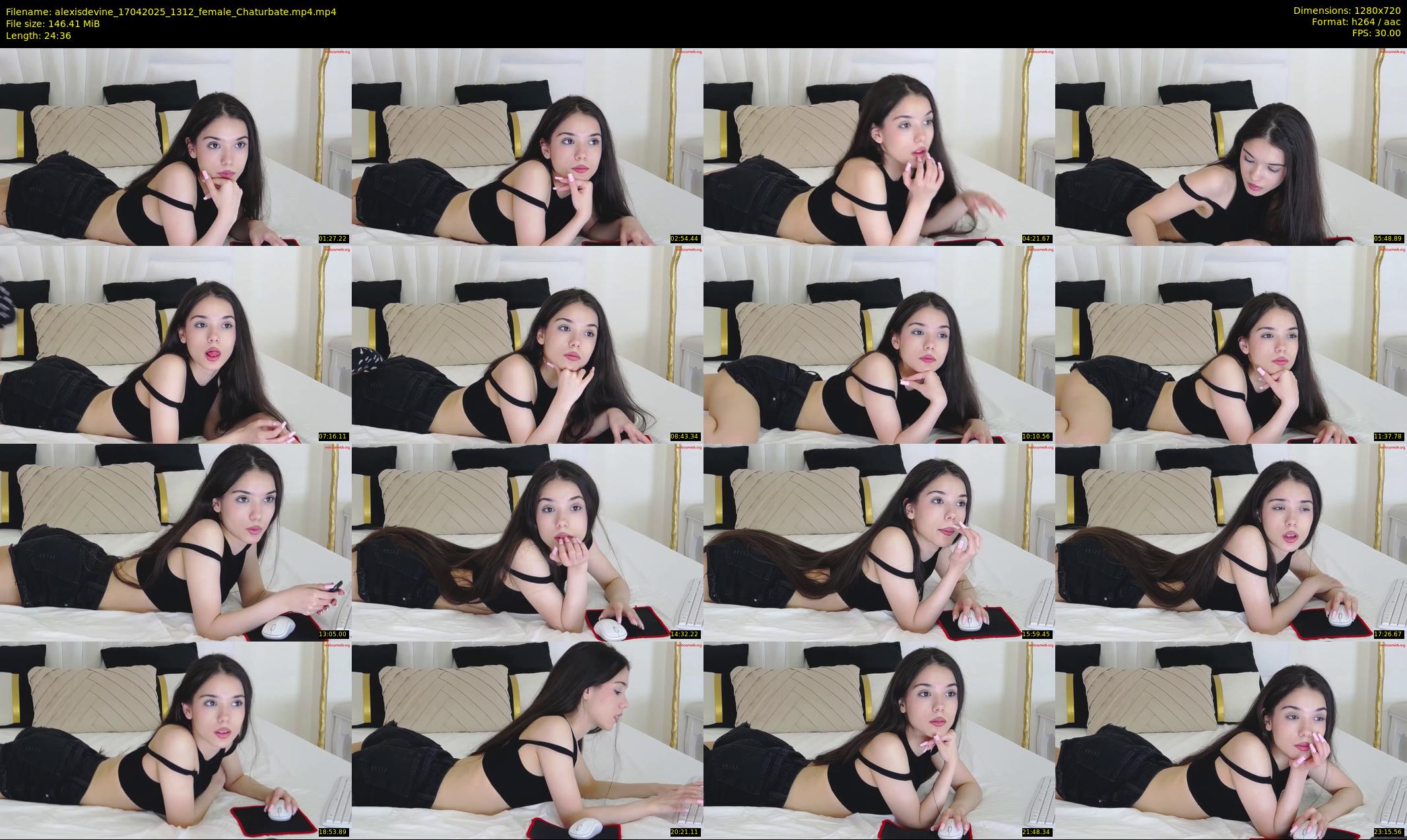 alexisdevine — 25 minute Chaturbate female cam show recording, 720p, Apr 17, 2025