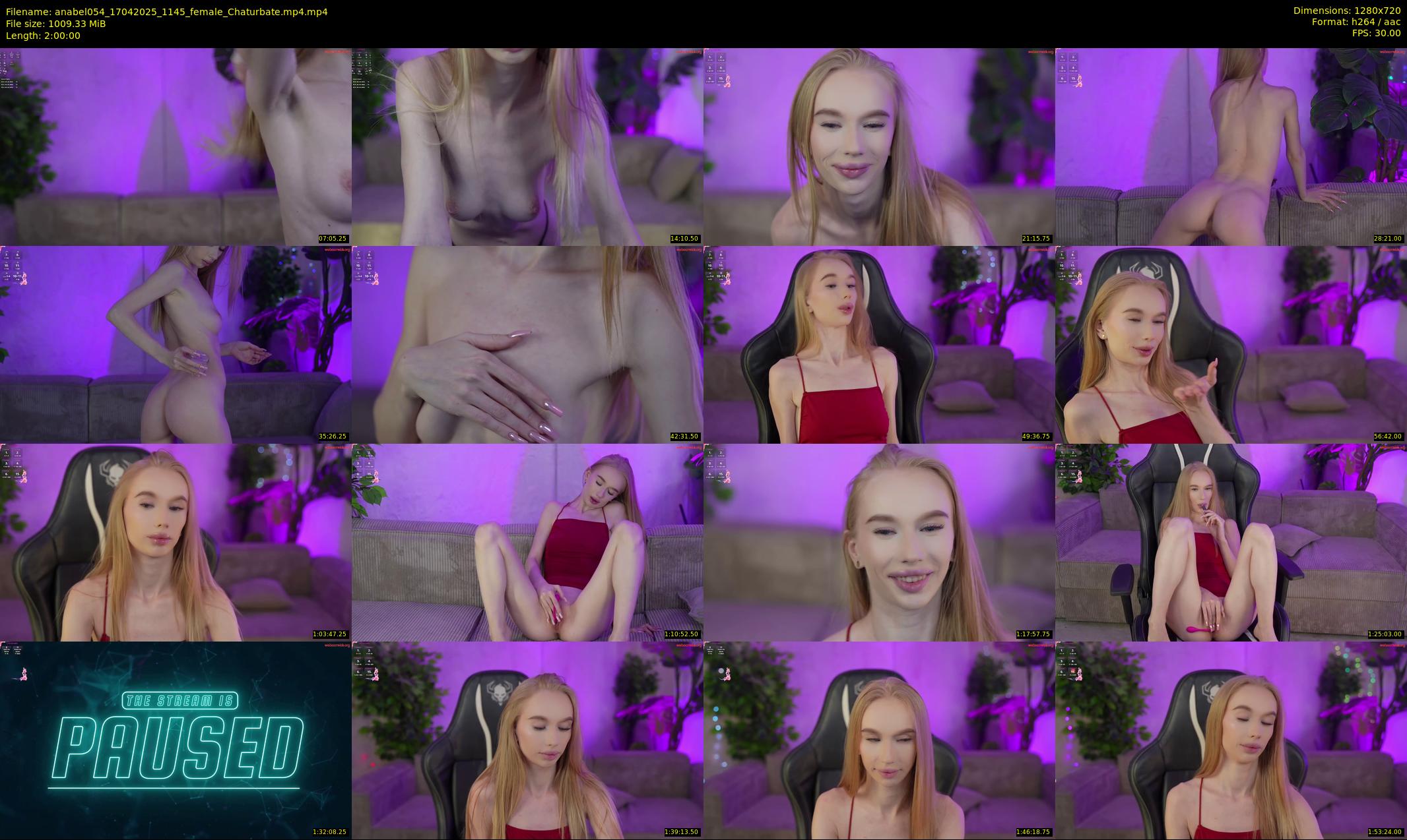 anabel054 — 120 minute Chaturbate female cam show recording, 720p, Apr 17, 2025