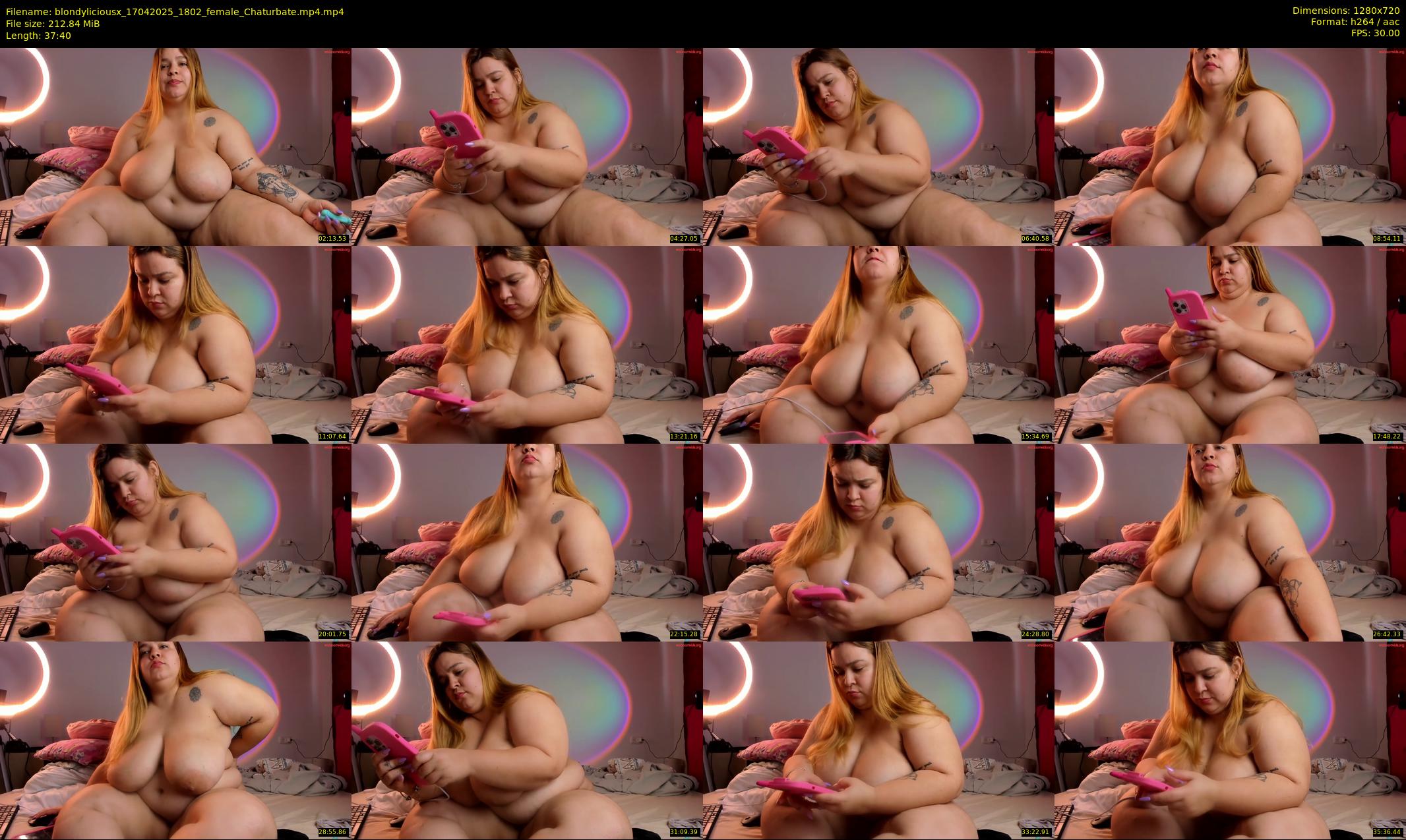 blondyliciousx — 38 minute Chaturbate female cam show recording, 720p, Apr 17, 2025