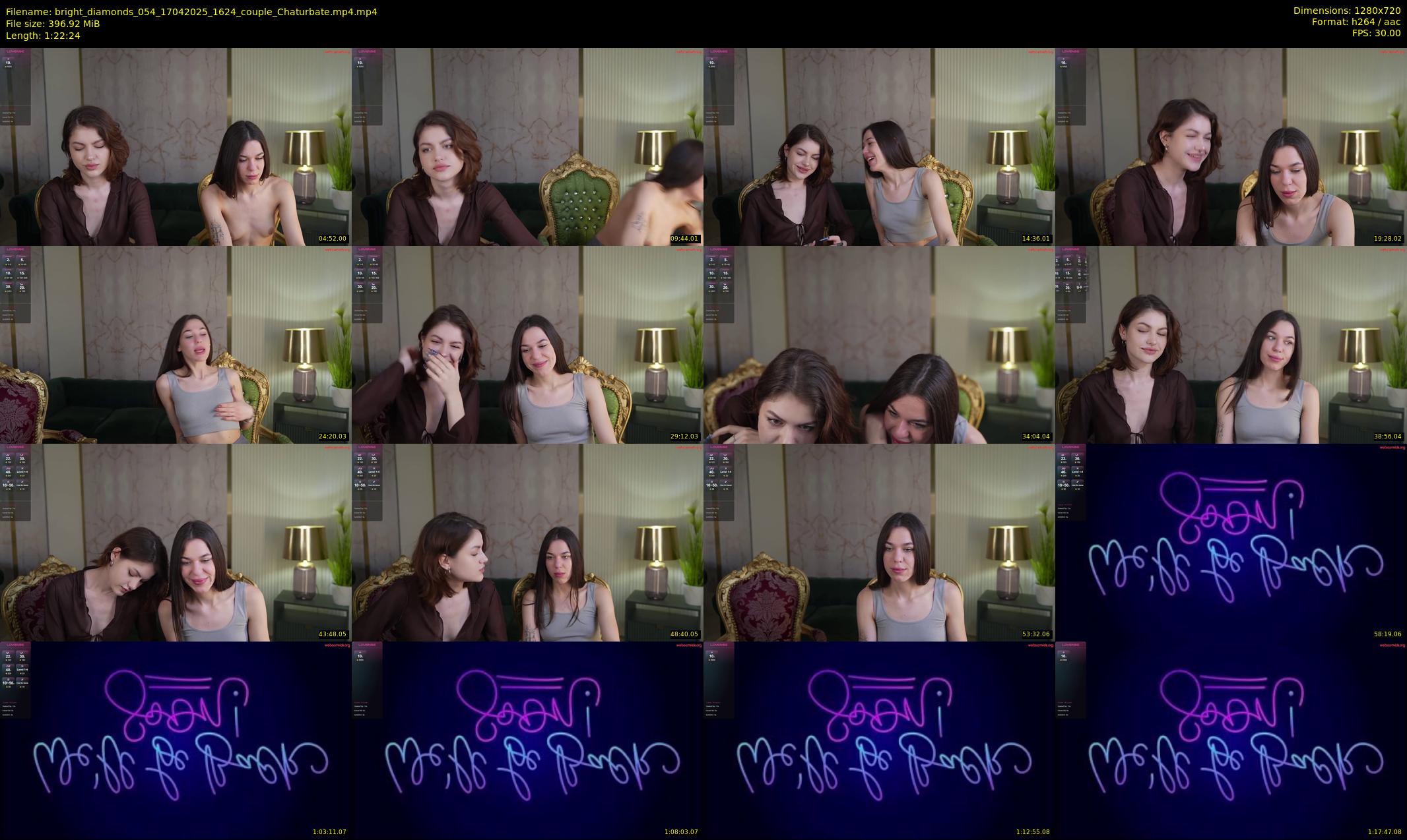 bright_diamonds_054 — 83 minute Chaturbate couple cam show recording, 720p, Apr 17, 2025