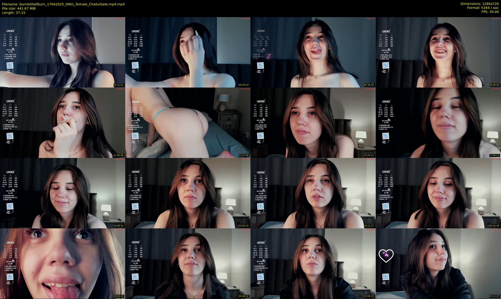 burnletitallburn — 38 minute Chaturbate female cam show recording, 720p, Apr 17, 2025