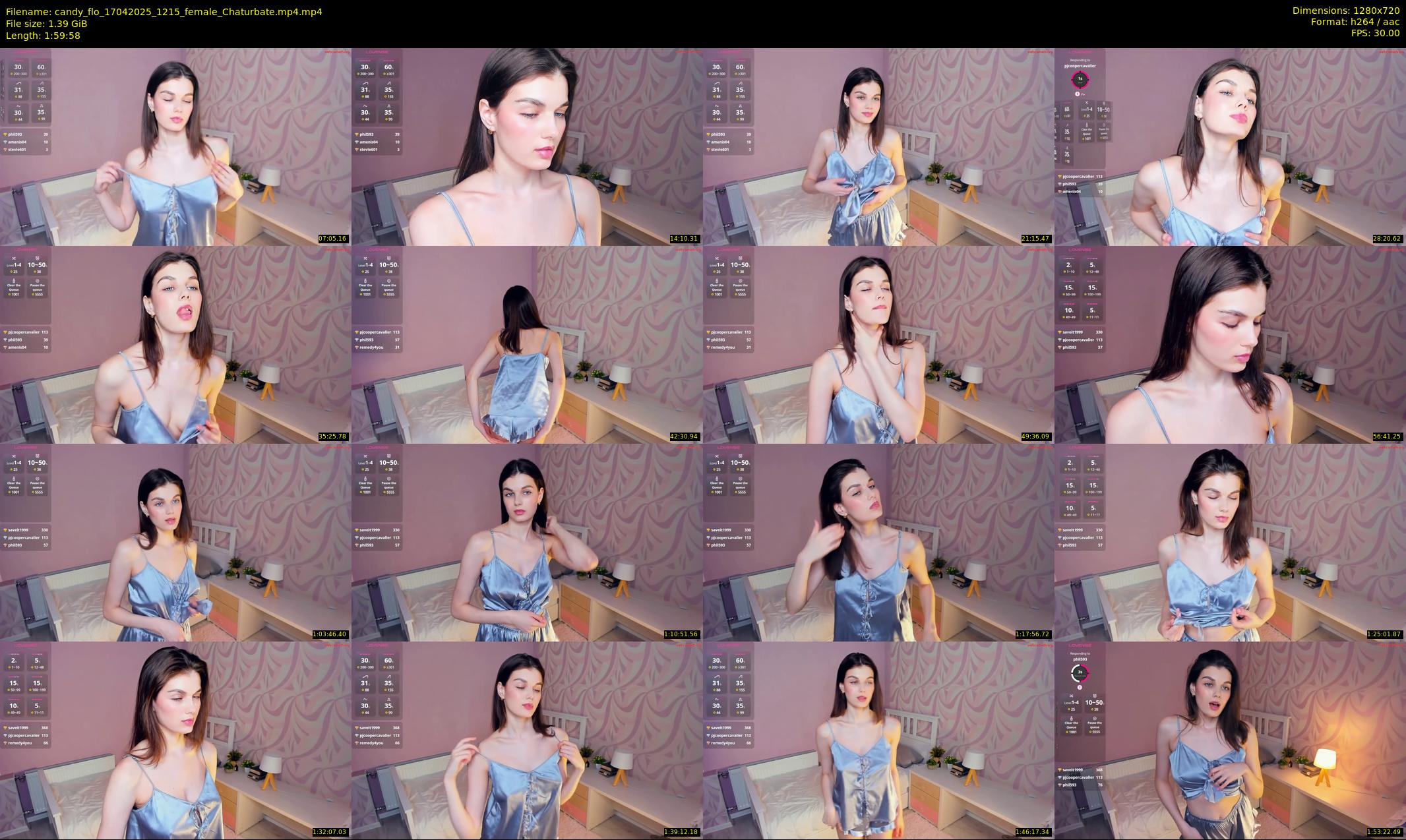 candy_flo — 120 minute Chaturbate female cam show recording, 720p, Apr 17, 2025