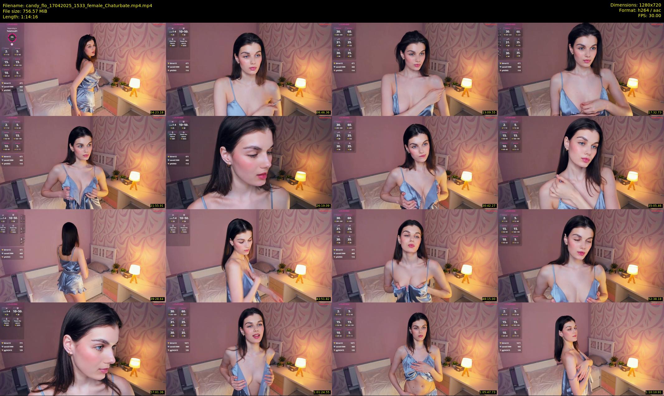 candy_flo — 75 minute Chaturbate female cam show recording, 720p, Apr 17, 2025
