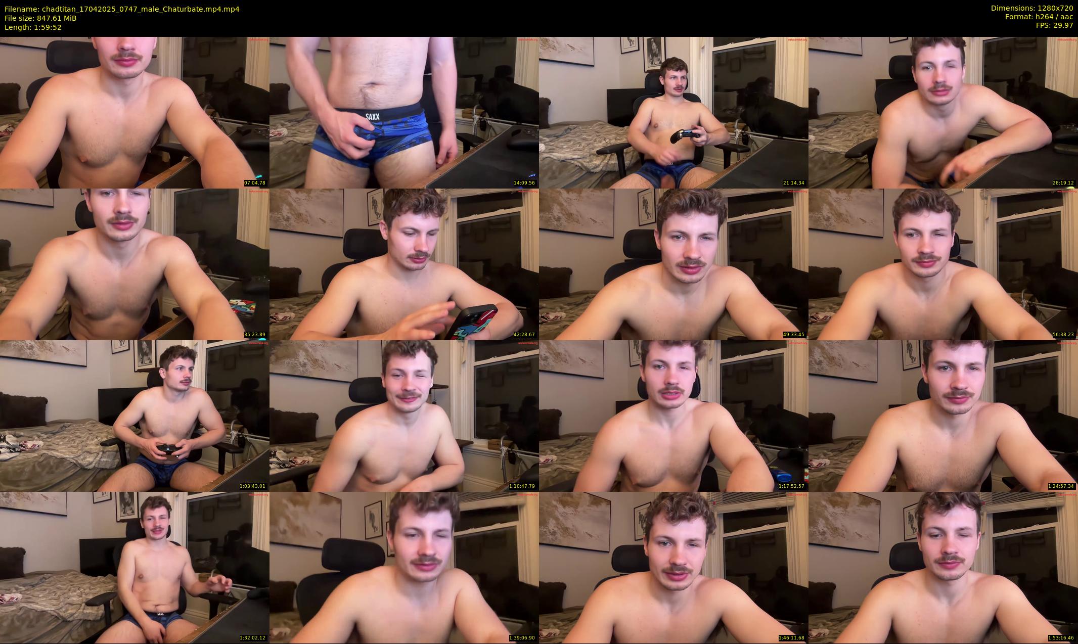 chadtitan — 120 minute Chaturbate male cam show recording, 720p, Apr 17, 2025