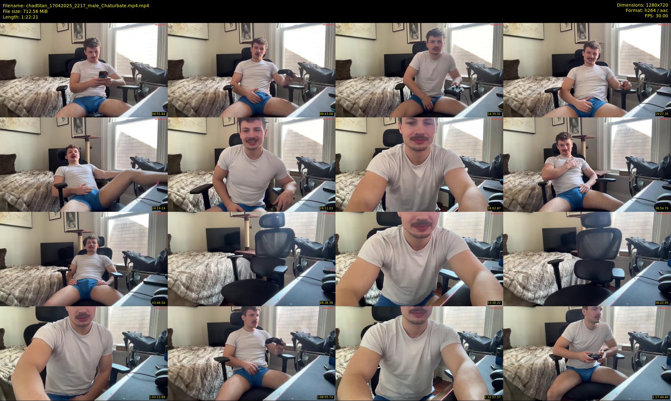 chadtitan — 83 minute Chaturbate male cam show recording, 720p, Apr 17, 2025