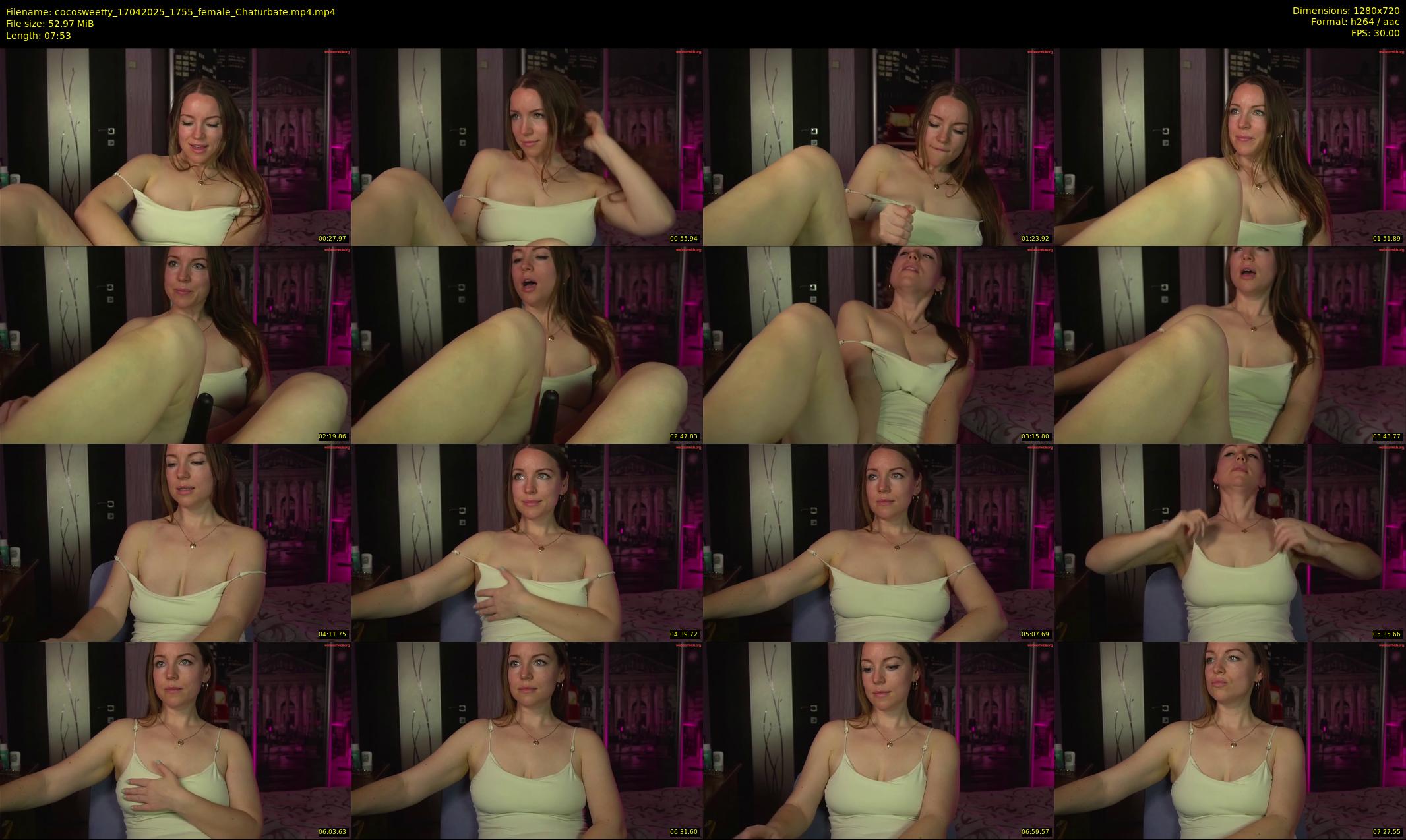 cocosweetty — 8 minute Chaturbate female cam show recording, 720p, Apr 17, 2025