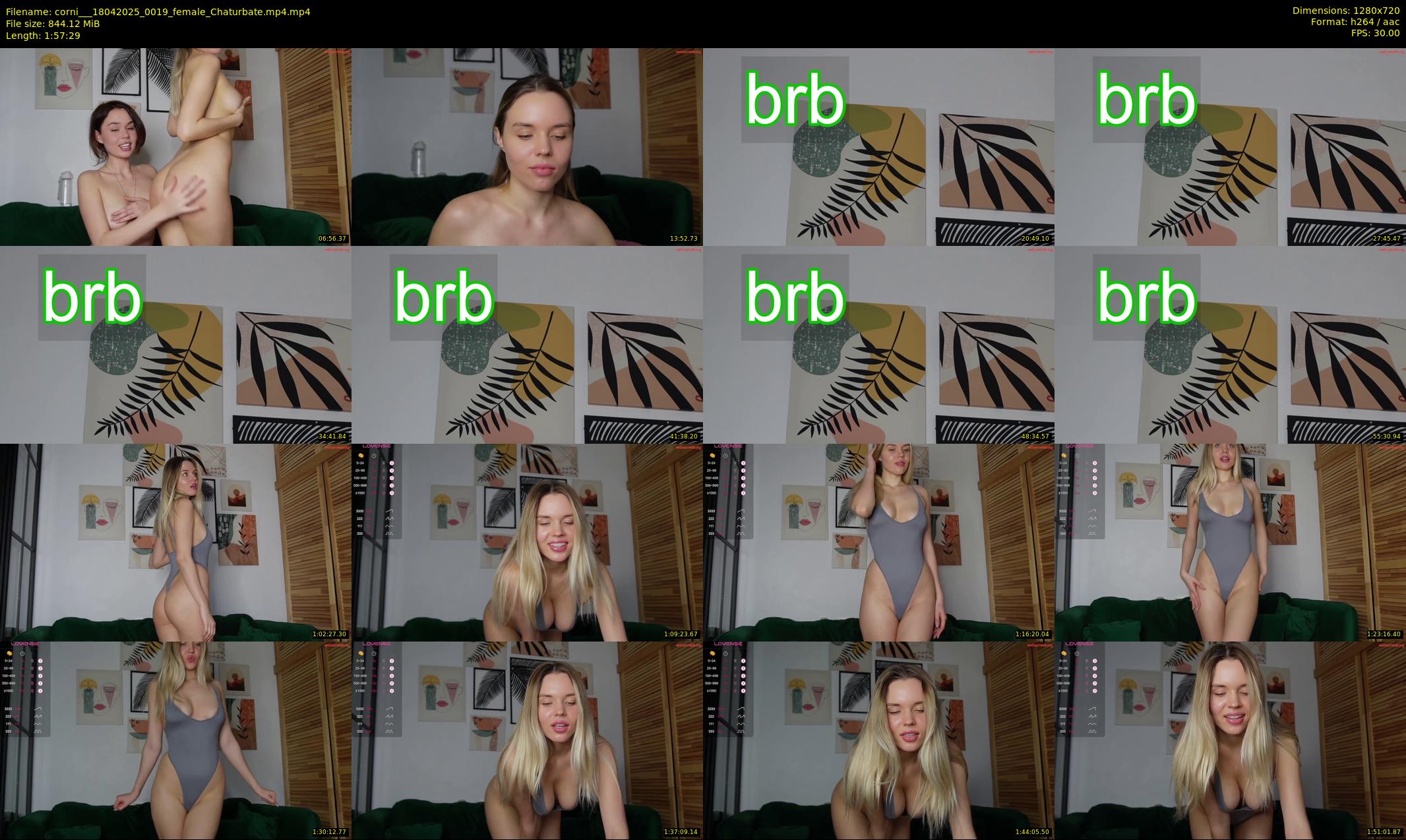 corni__ — 118 minute Chaturbate female cam show recording, 720p, Apr 18, 2025