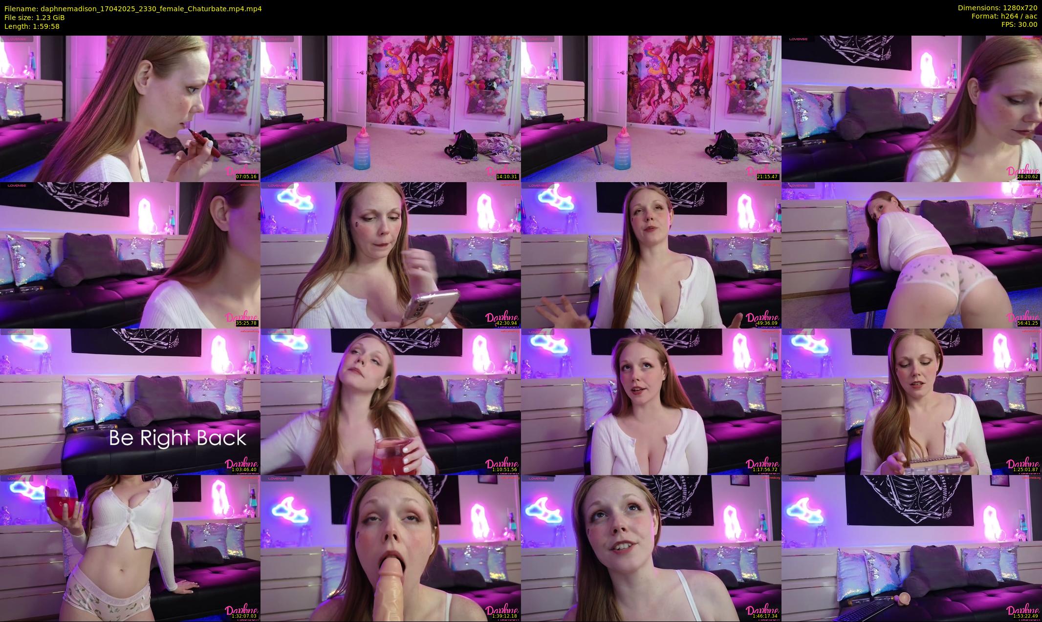 daphnemadison — 120 minute Chaturbate couple cam show recording, 720p, Apr 17, 2025