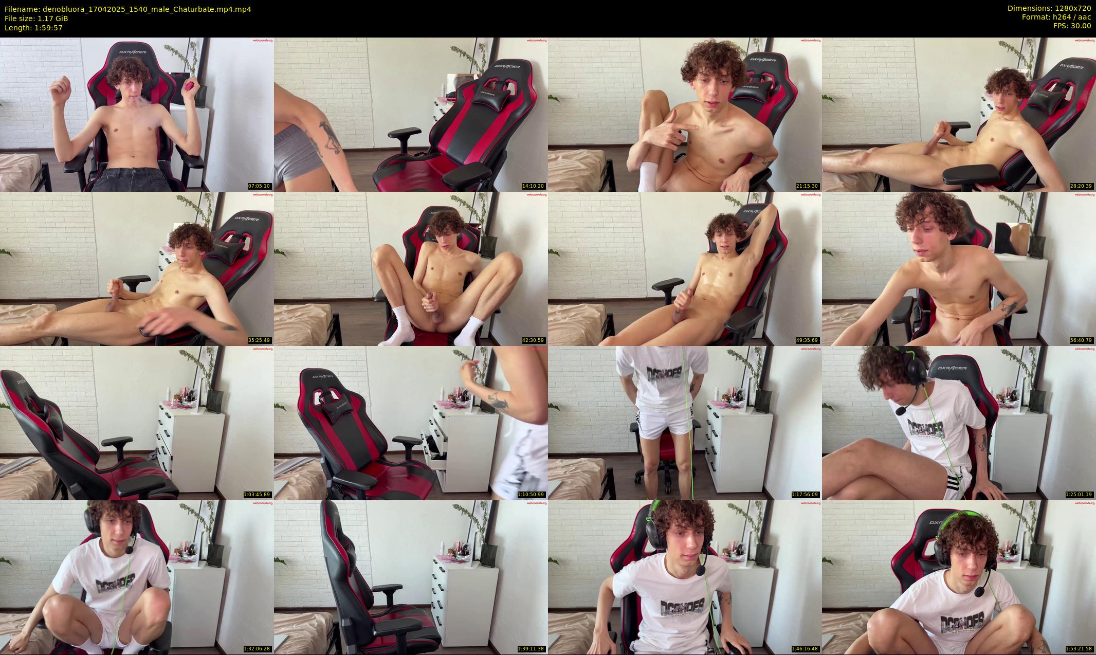 denobluora — 120 minute Chaturbate male cam show recording, 720p, Apr 17, 2025