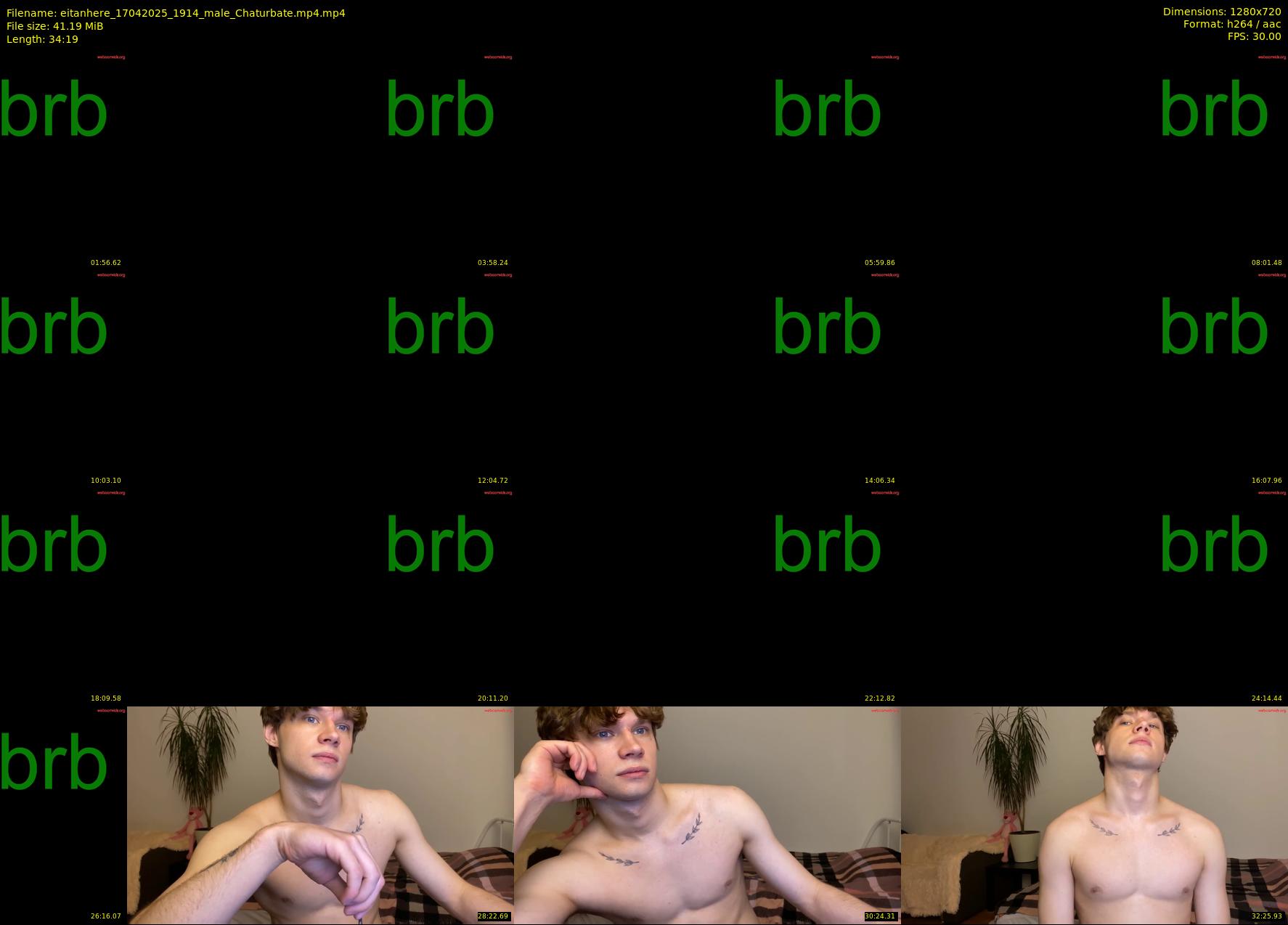 eitanhere — 35 minute Chaturbate male cam show recording, 720p, Apr 17, 2025