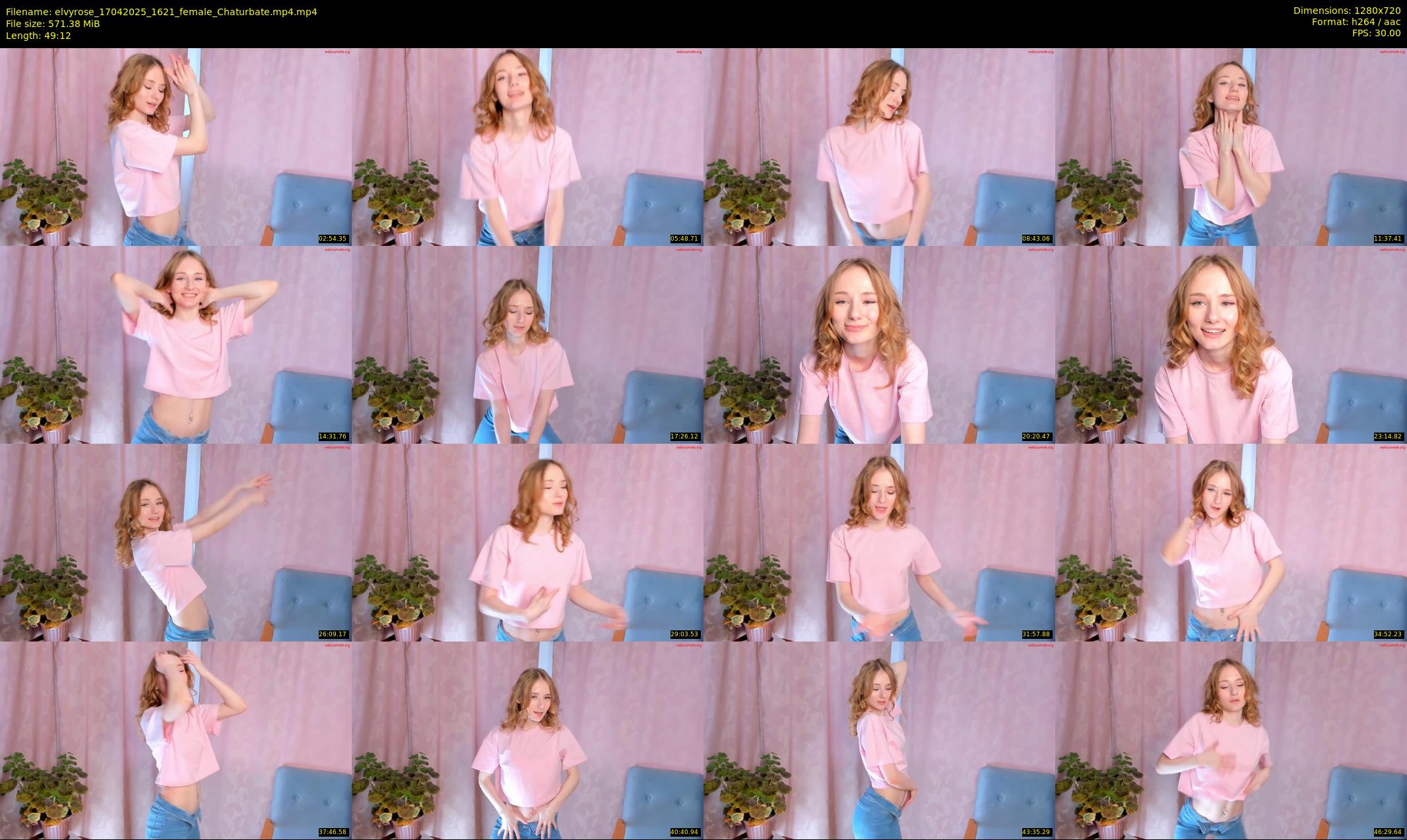 elvyrose — 50 minute Chaturbate female cam show recording, 720p, Apr 17, 2025