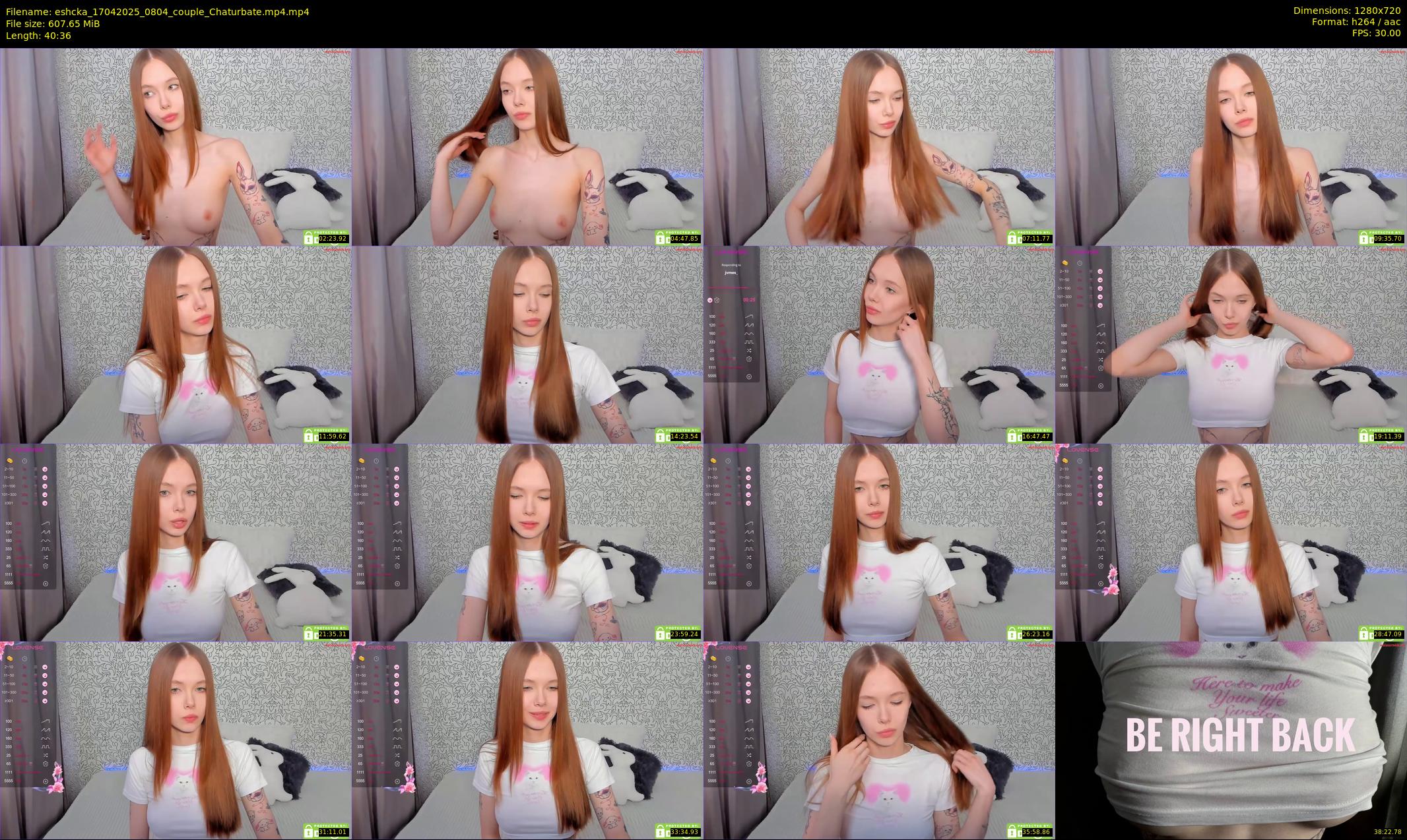 eshcka — 41 minute Chaturbate couple cam show recording, 720p, Apr 17, 2025