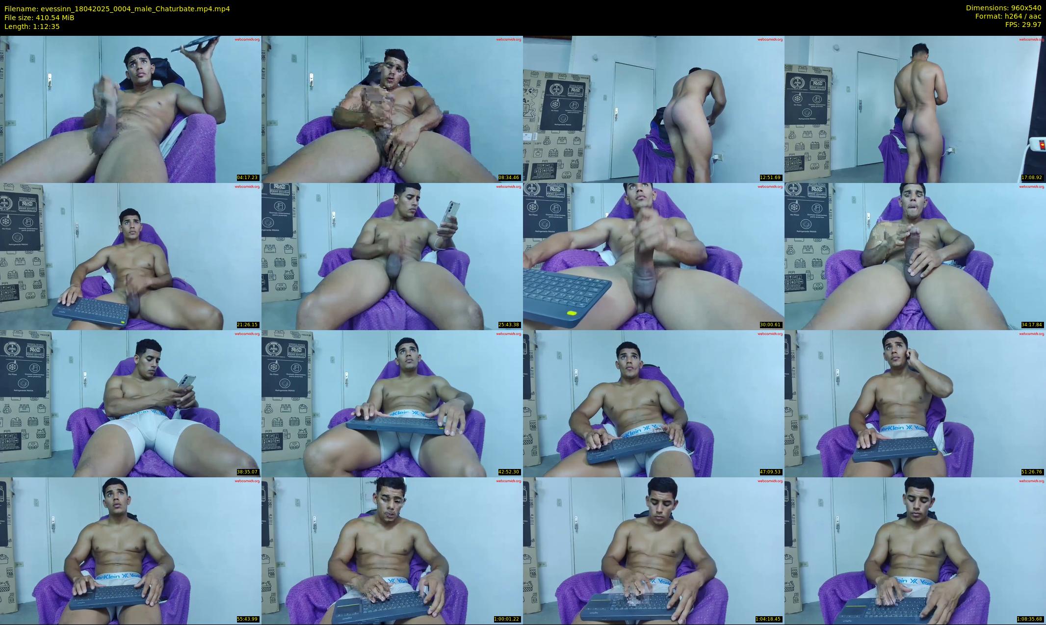 evessinn — 73 minute Chaturbate male cam show recording, 480p, Apr 18, 2025