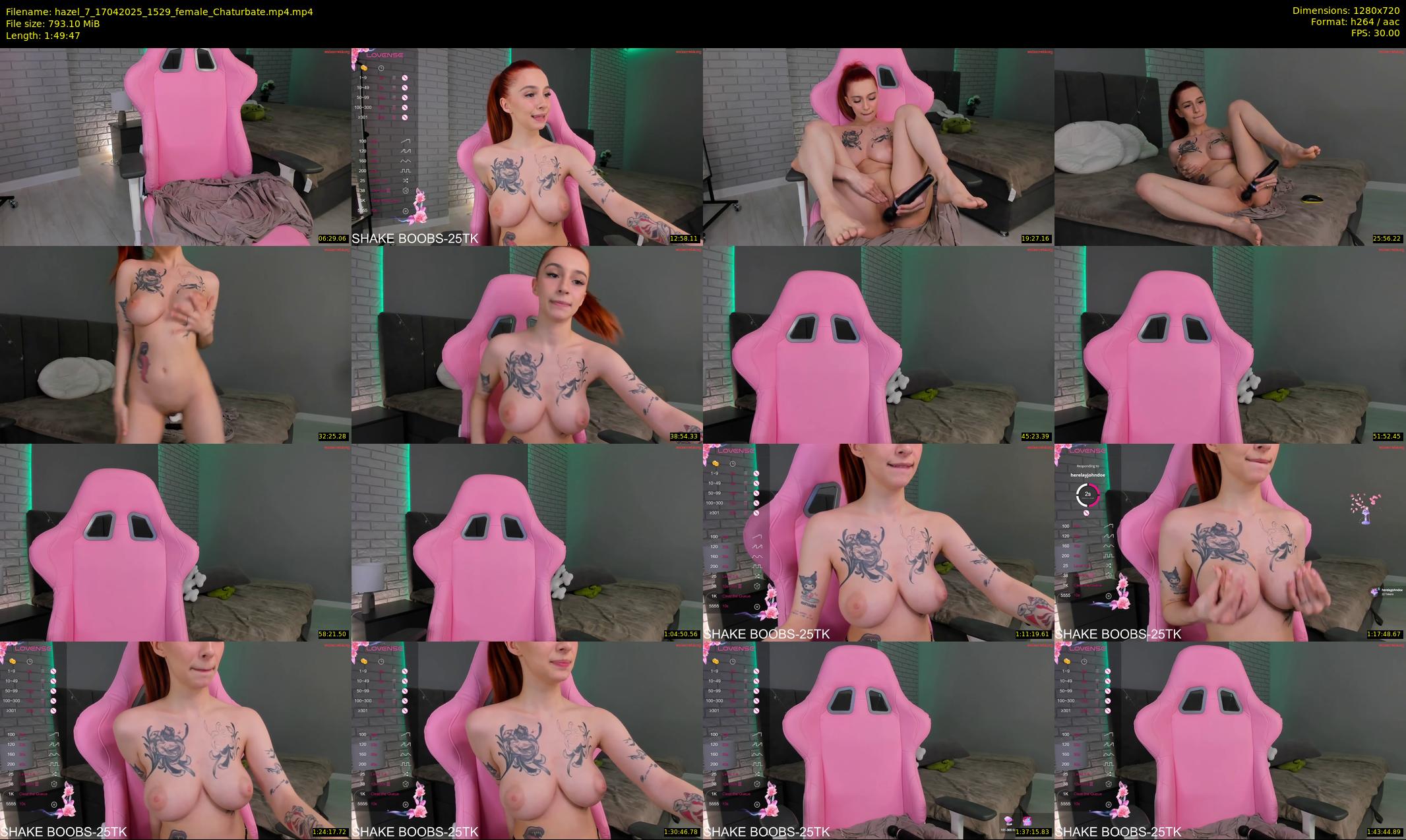 hazel_7 — 110 minute Chaturbate female cam show recording, 720p, Apr 17, 2025
