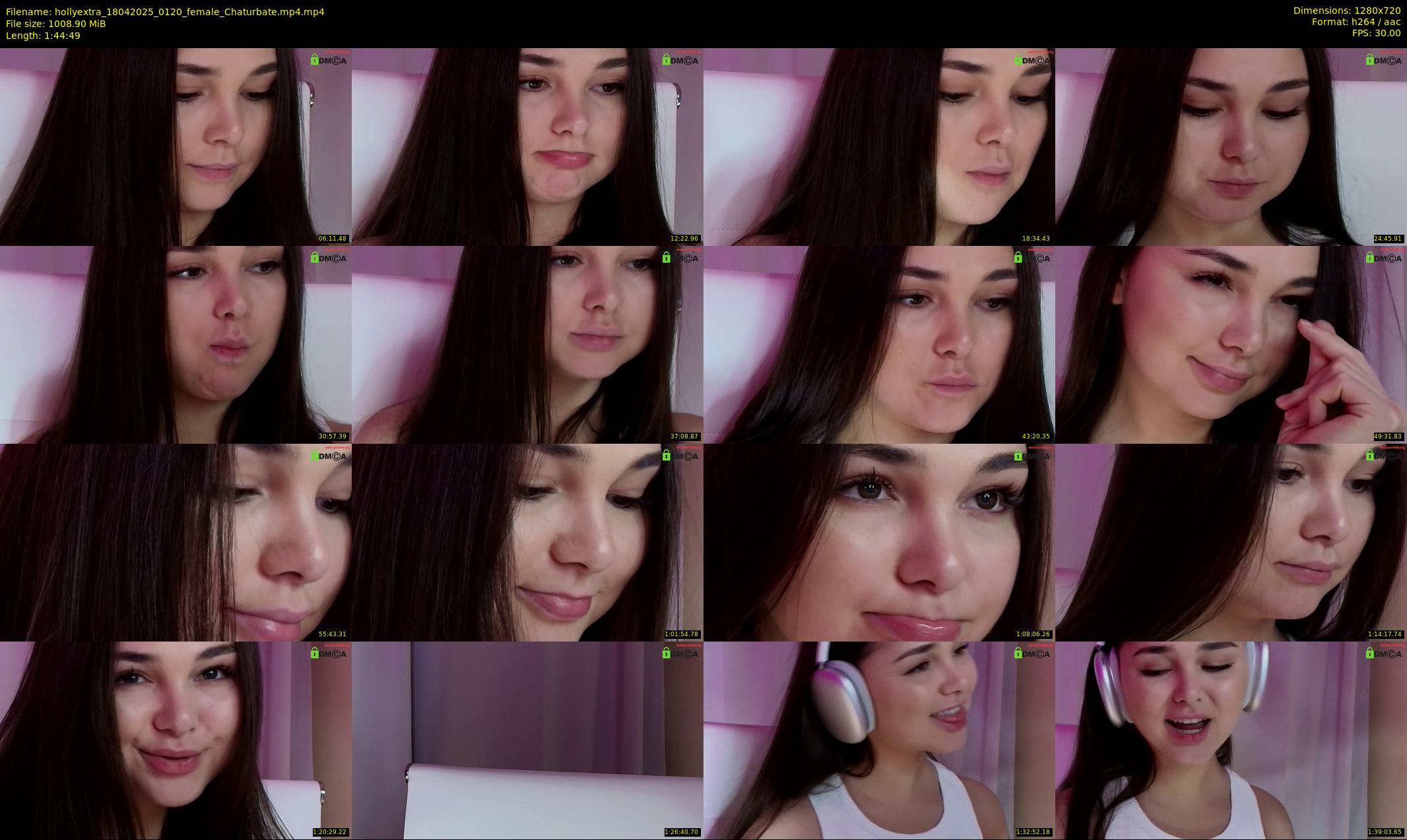 hollyextra — 105 minute Chaturbate female cam show recording, 720p, Apr 18, 2025