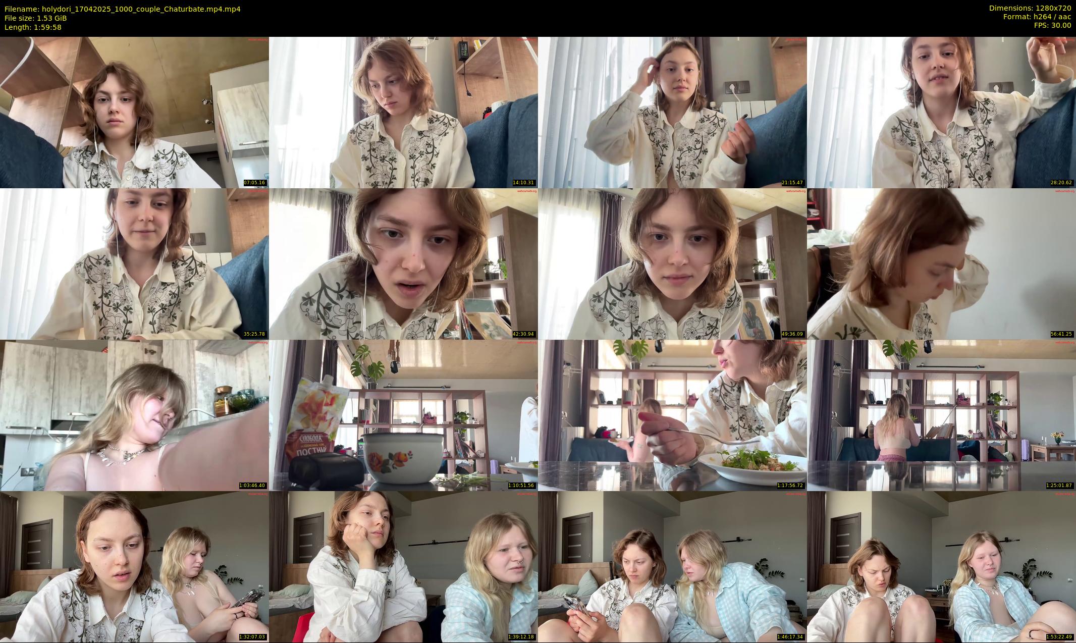 holydori — 120 minute Chaturbate female cam show recording, 720p, Apr 17, 2025