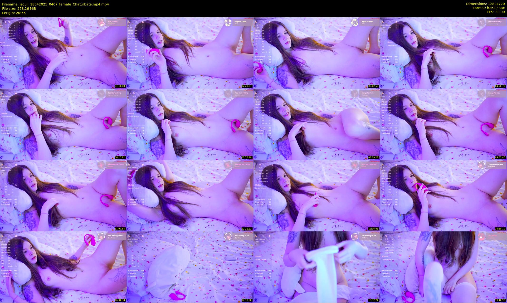 isoull — 21 minute Chaturbate female cam show recording, 720p, Apr 18, 2025