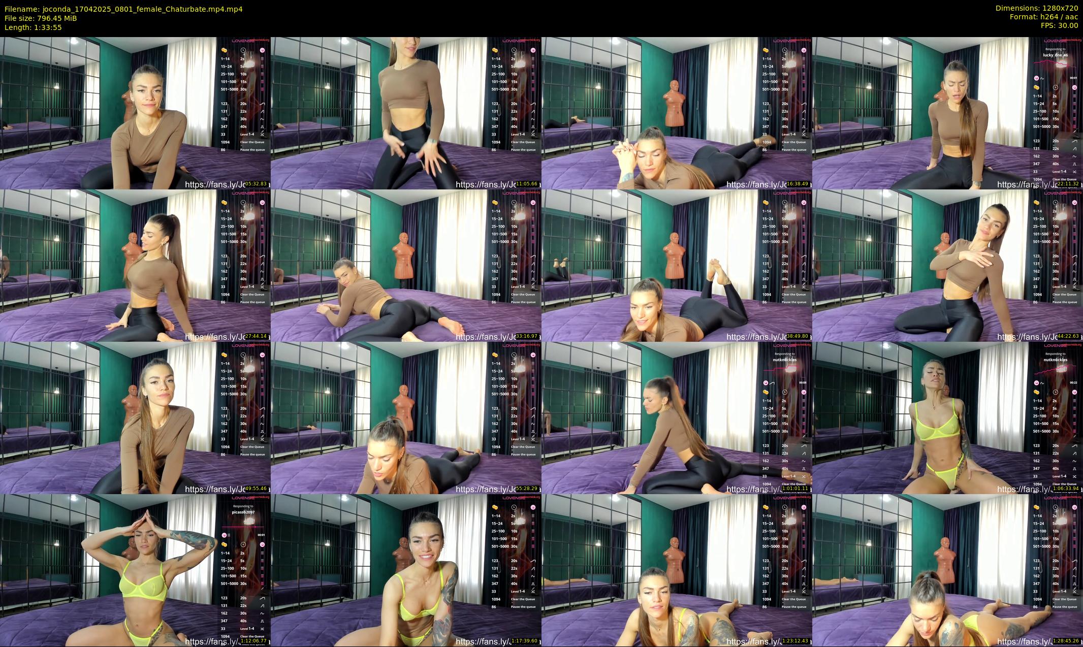 joconda — 94 minute Chaturbate female cam show recording, 720p, Apr 17, 2025