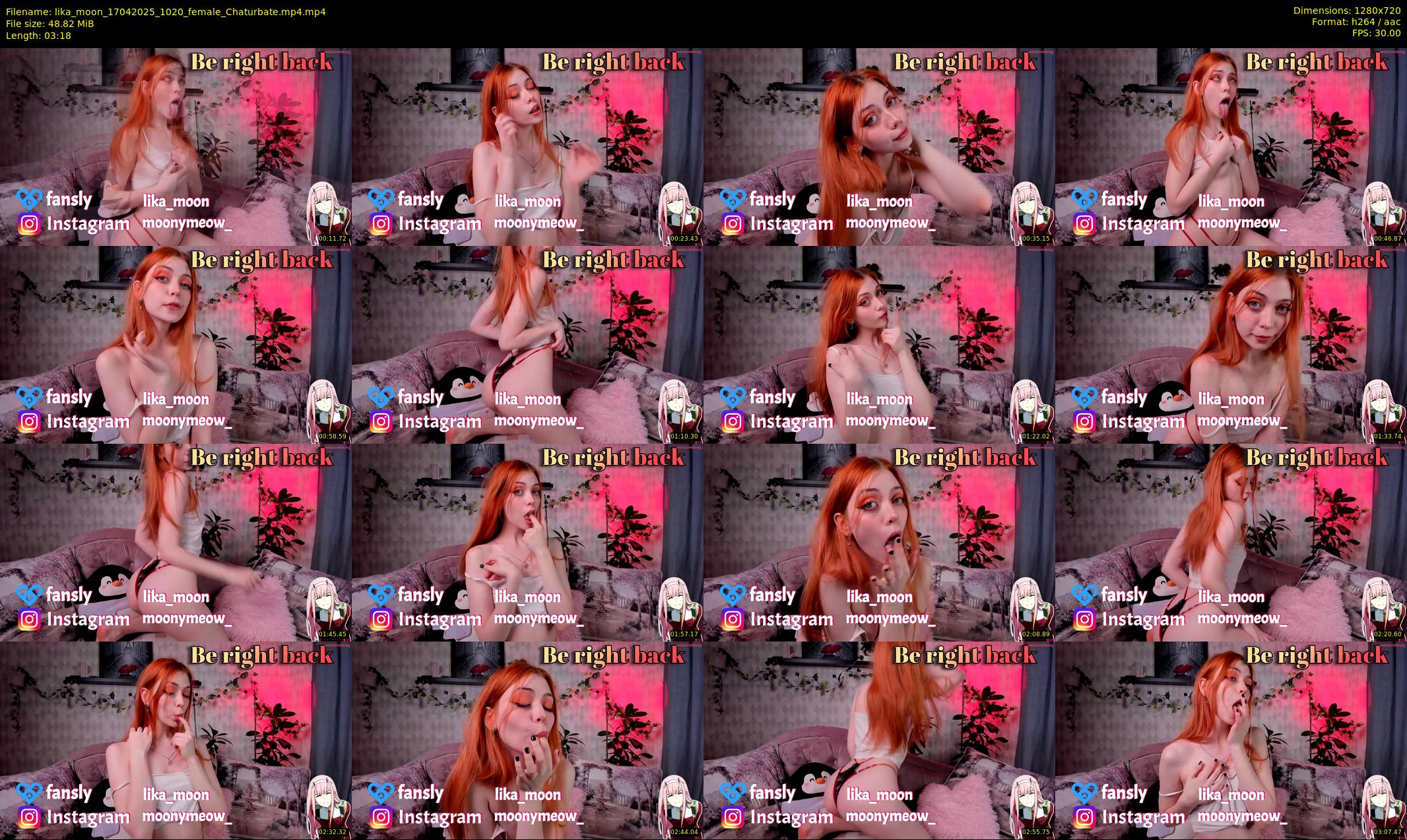 lika_moon — 4 minute Chaturbate female cam show recording, 720p, Apr 17, 2025