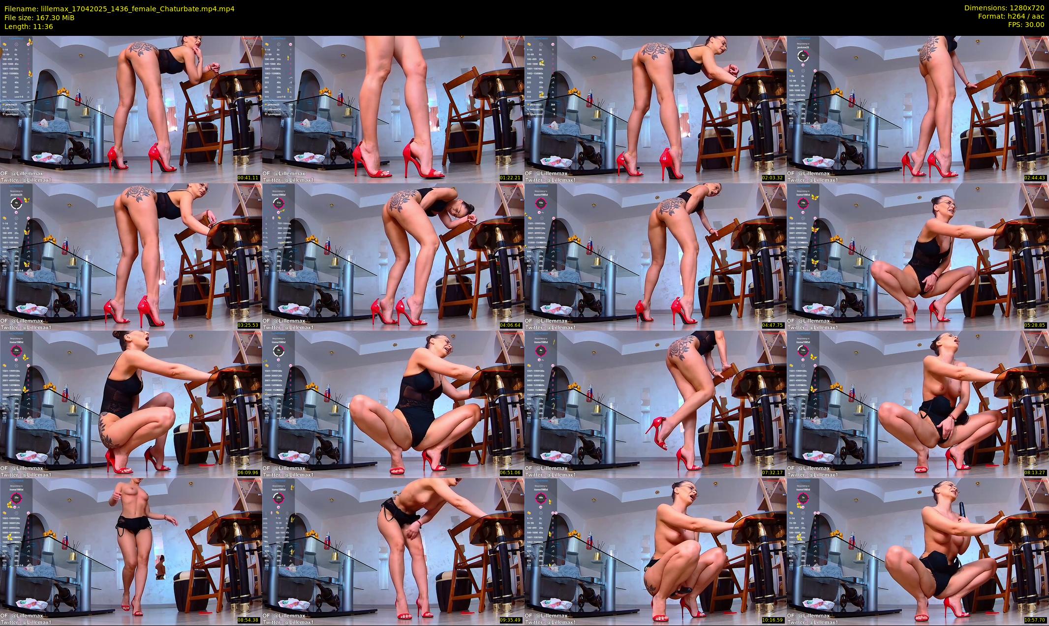 lillemax — 12 minute Chaturbate female cam show recording, 720p, Apr 17, 2025