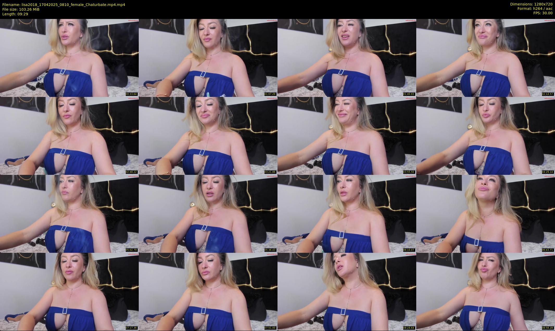 lisa2018 — 10 minute Chaturbate female cam show recording, 720p, Apr 17, 2025