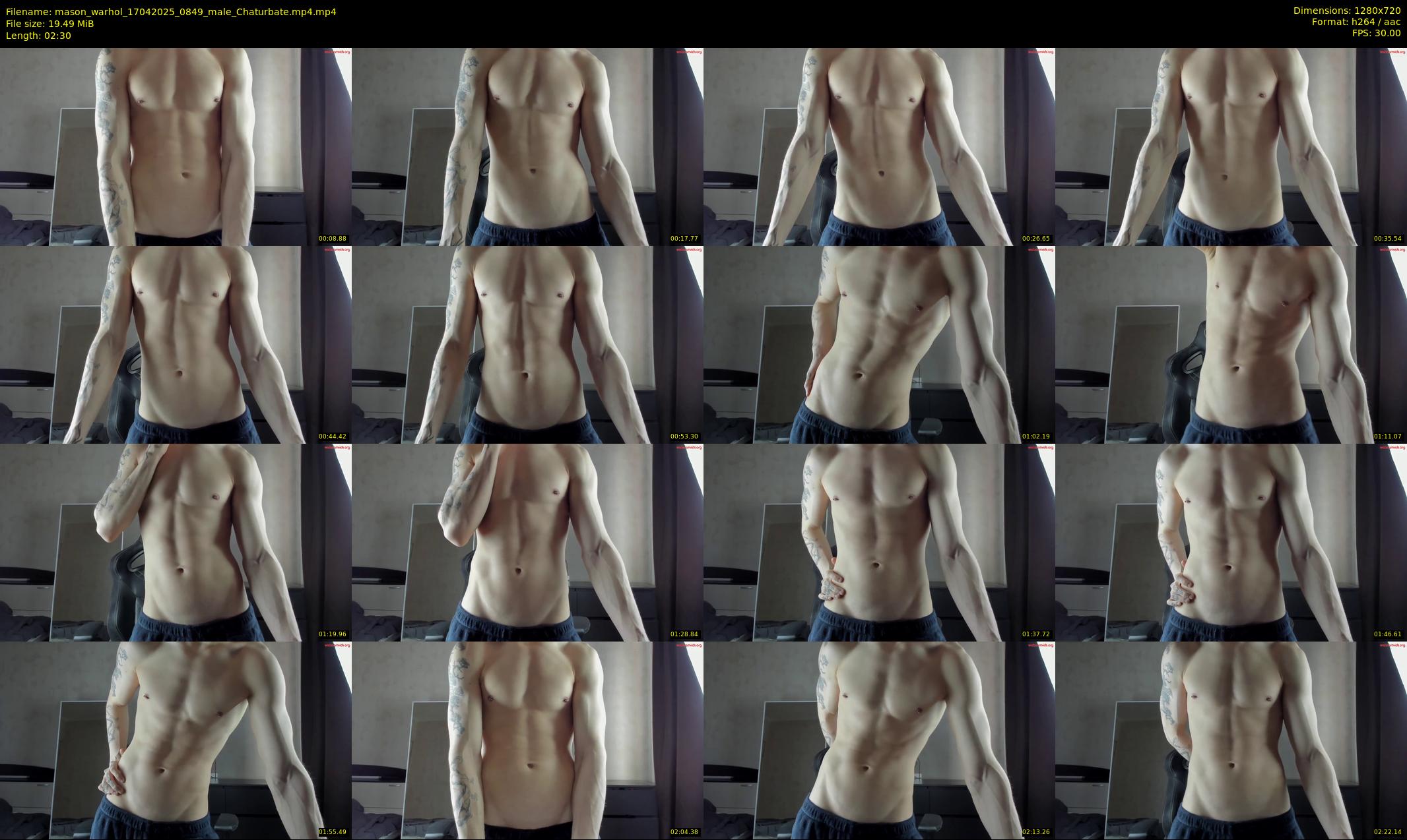 mason_warhol — 3 minute Chaturbate male cam show recording, 720p, Apr 17, 2025