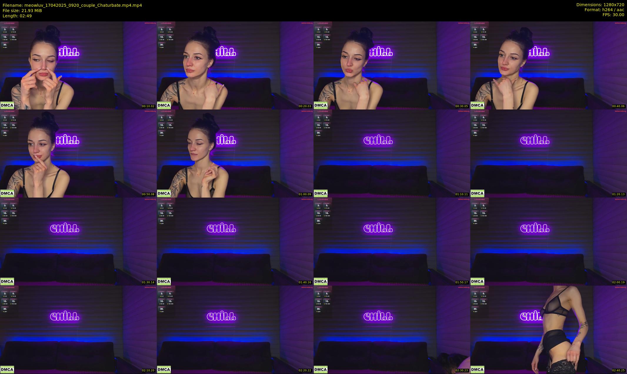 meowluv — 3 minute Chaturbate couple cam show recording, 720p, Apr 17, 2025