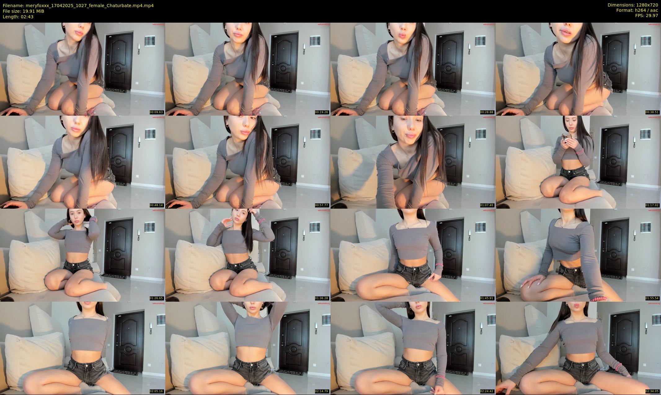 meryfoxxx — 3 minute Chaturbate female cam show recording, 720p, Apr 17, 2025