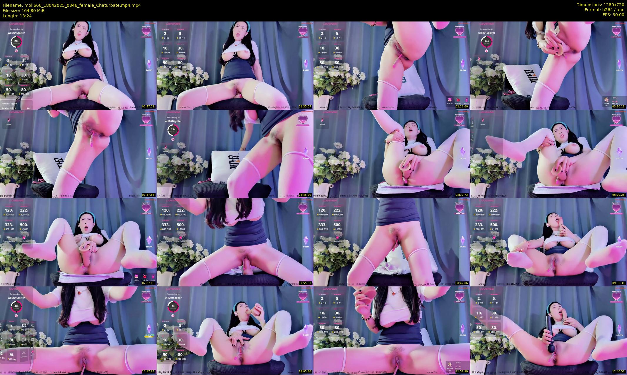 moli666 — 14 minute Chaturbate female cam show recording, 720p, Apr 18, 2025
