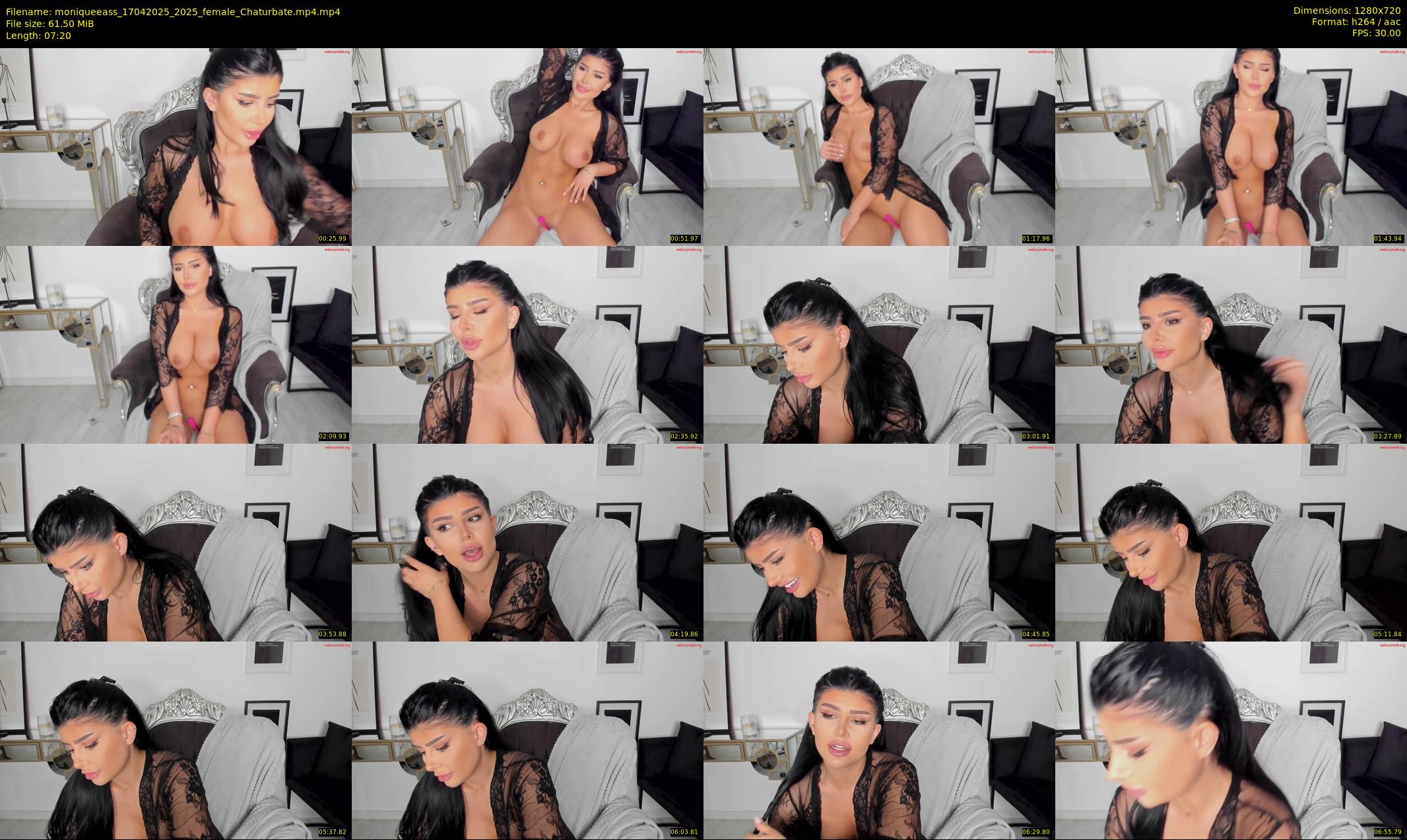 moniqueeass — 8 minute Chaturbate female cam show recording, 720p, Apr 17, 2025