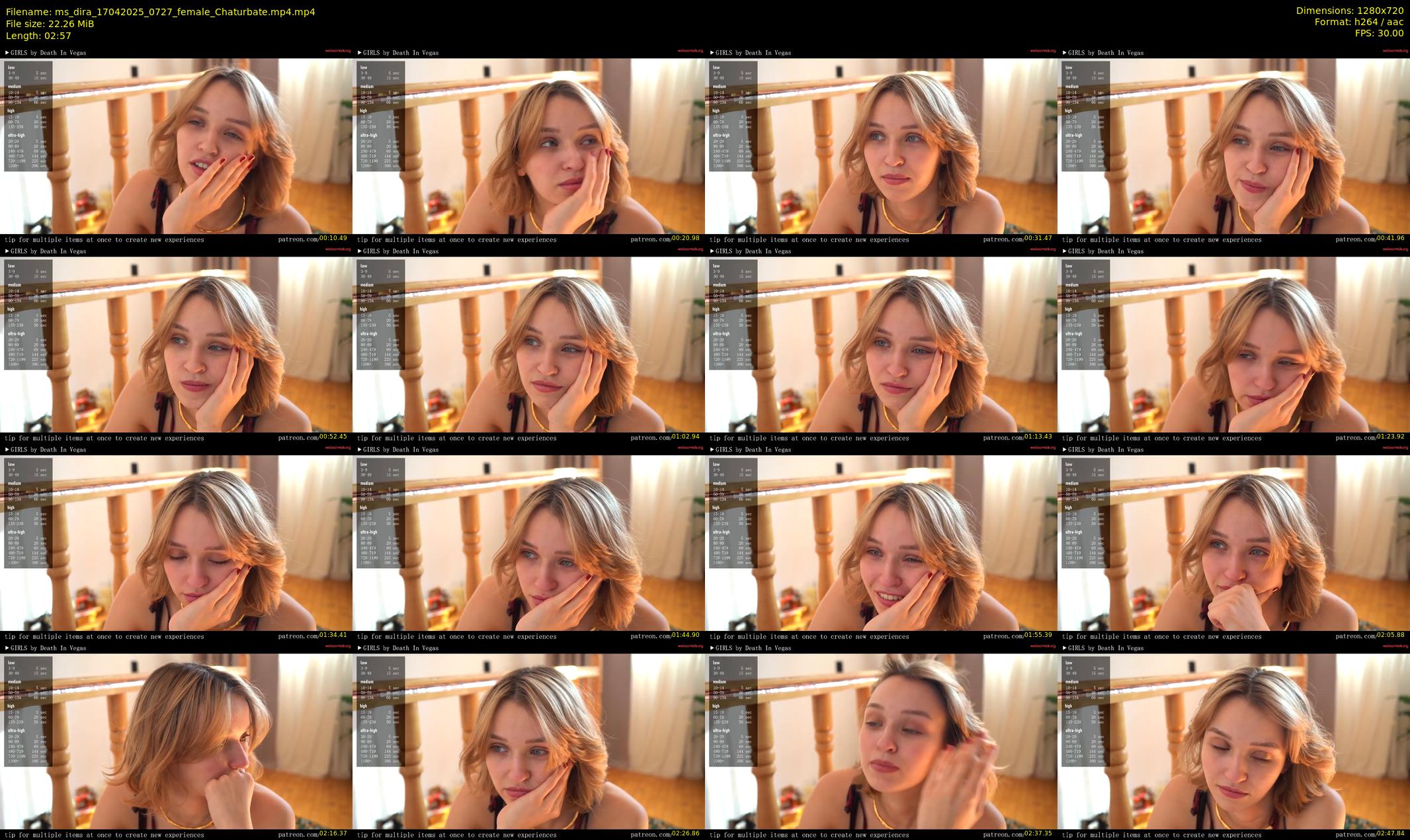 ms_dira — 3 minute Chaturbate female cam show recording, 720p, Apr 17, 2025
