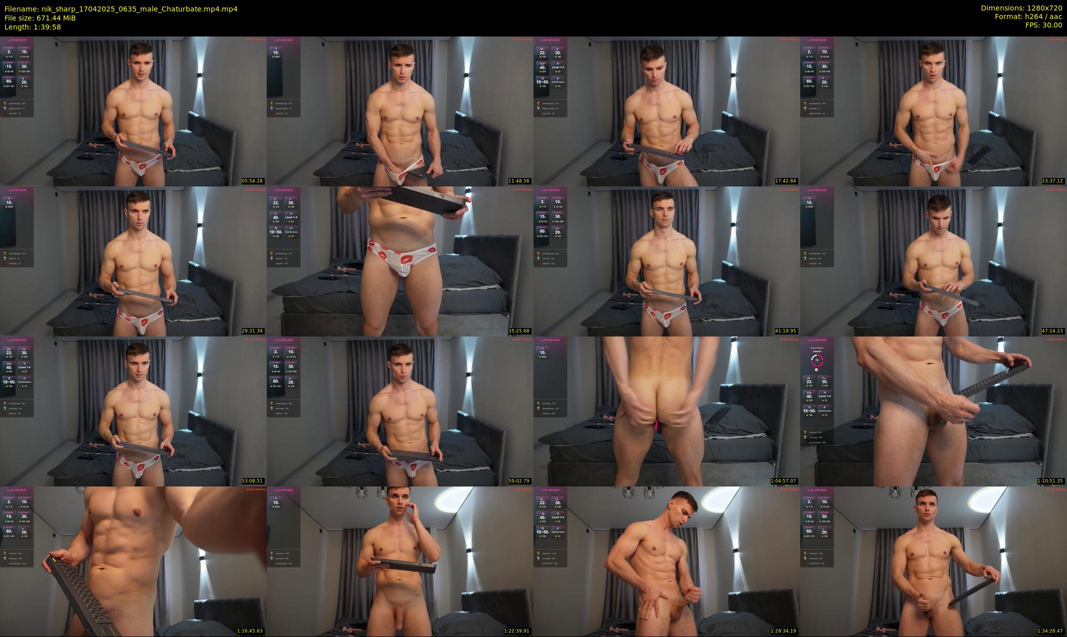nik_sharp — 100 minute Chaturbate male cam show recording, 720p, Apr 17, 2025