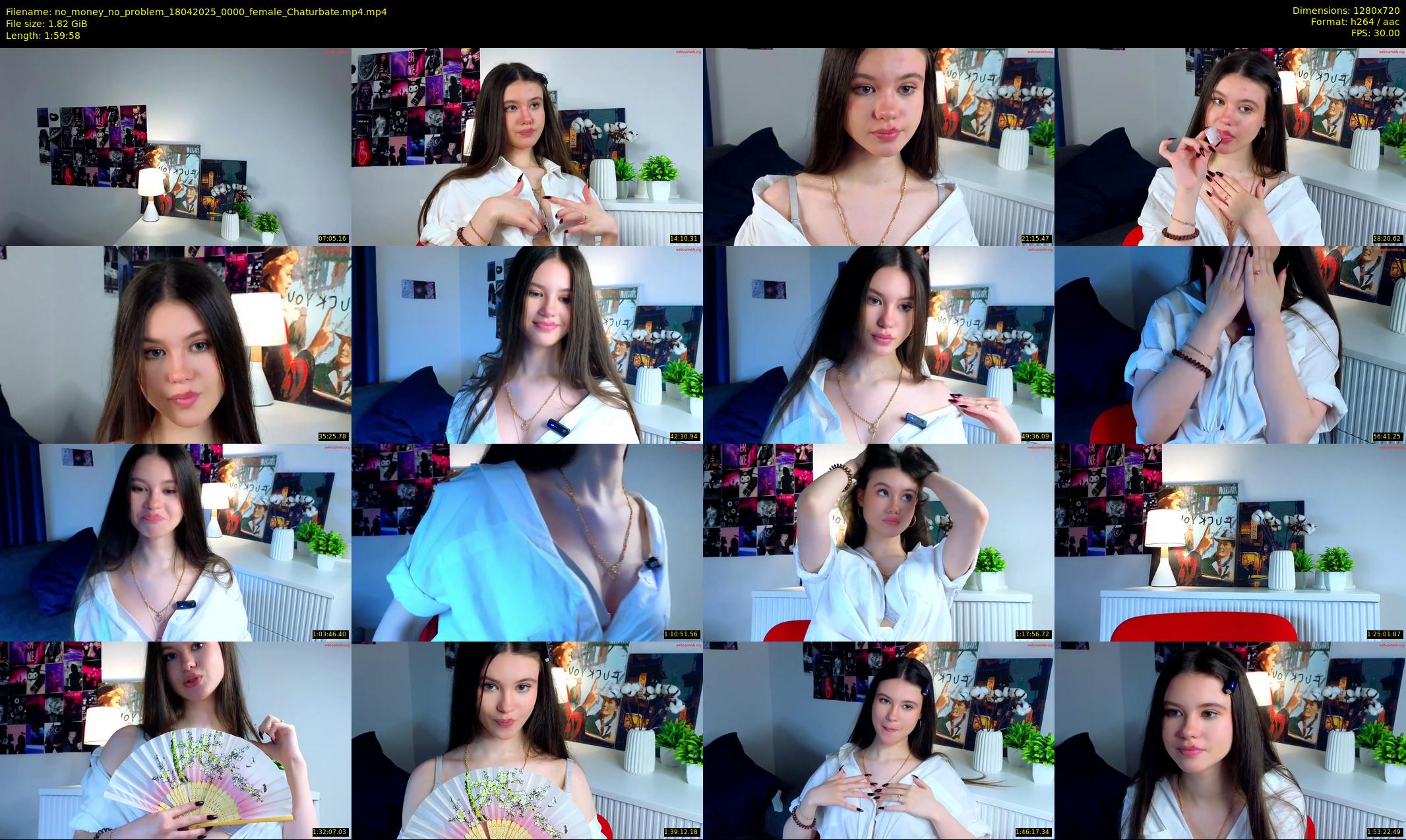 no_money_no_problem — 120 minute Chaturbate female cam show recording, 720p, Apr 18, 2025