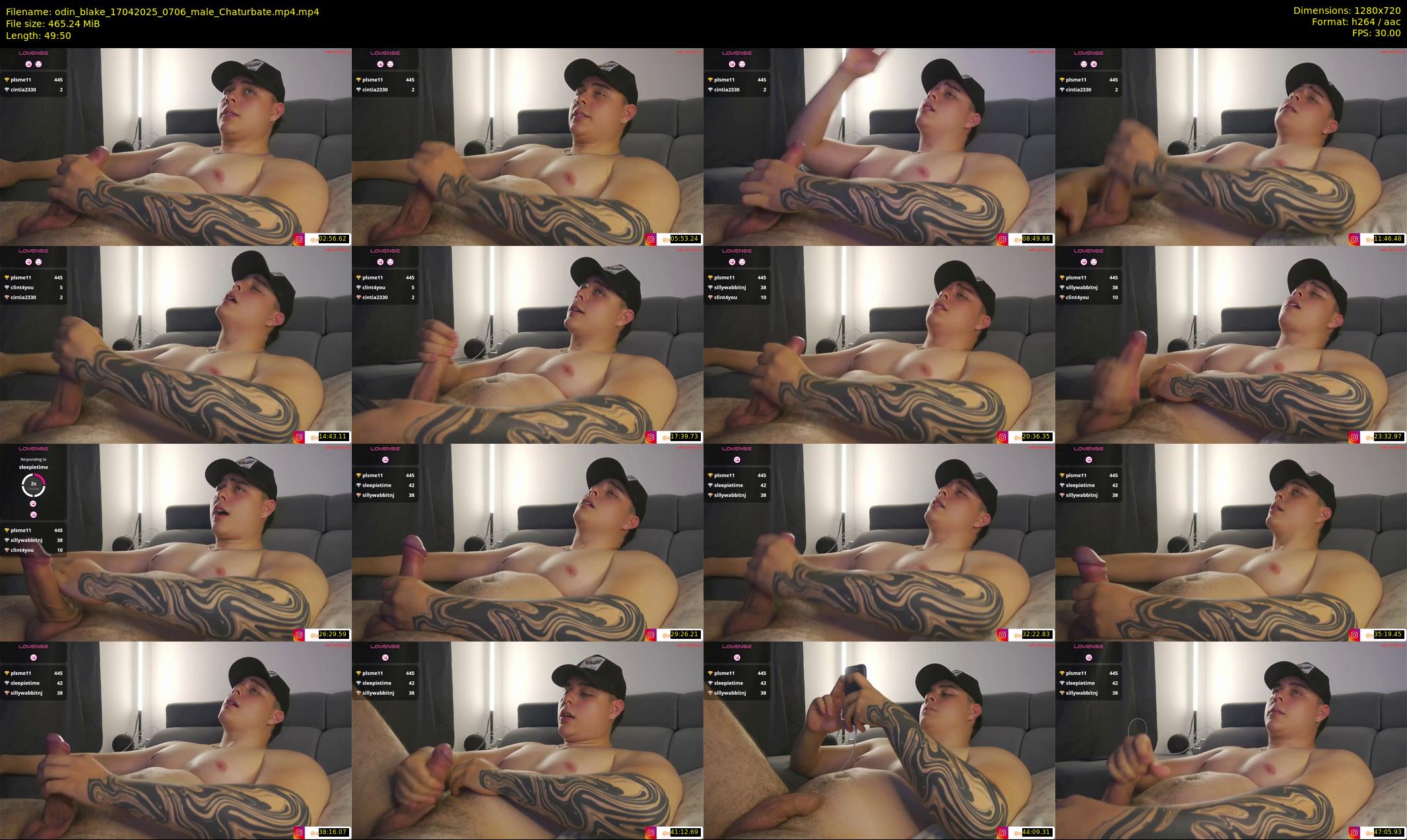 odin_blake — 50 minute Chaturbate male cam show recording, 720p, Apr 17, 2025