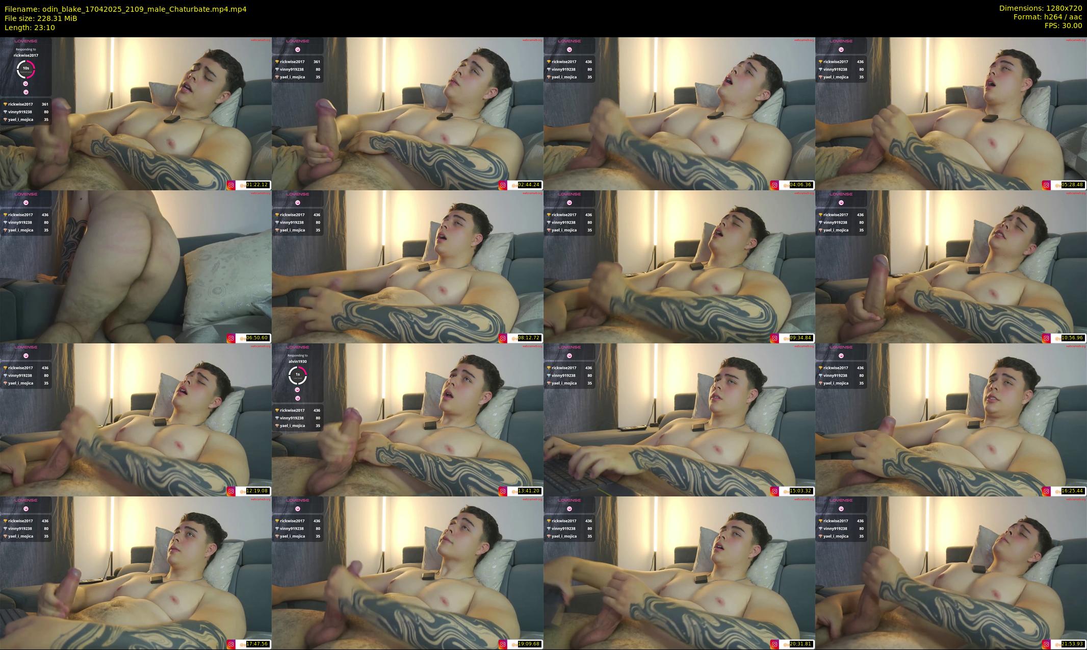 odin_blake — 24 minute Chaturbate male cam show recording, 720p, Apr 17, 2025