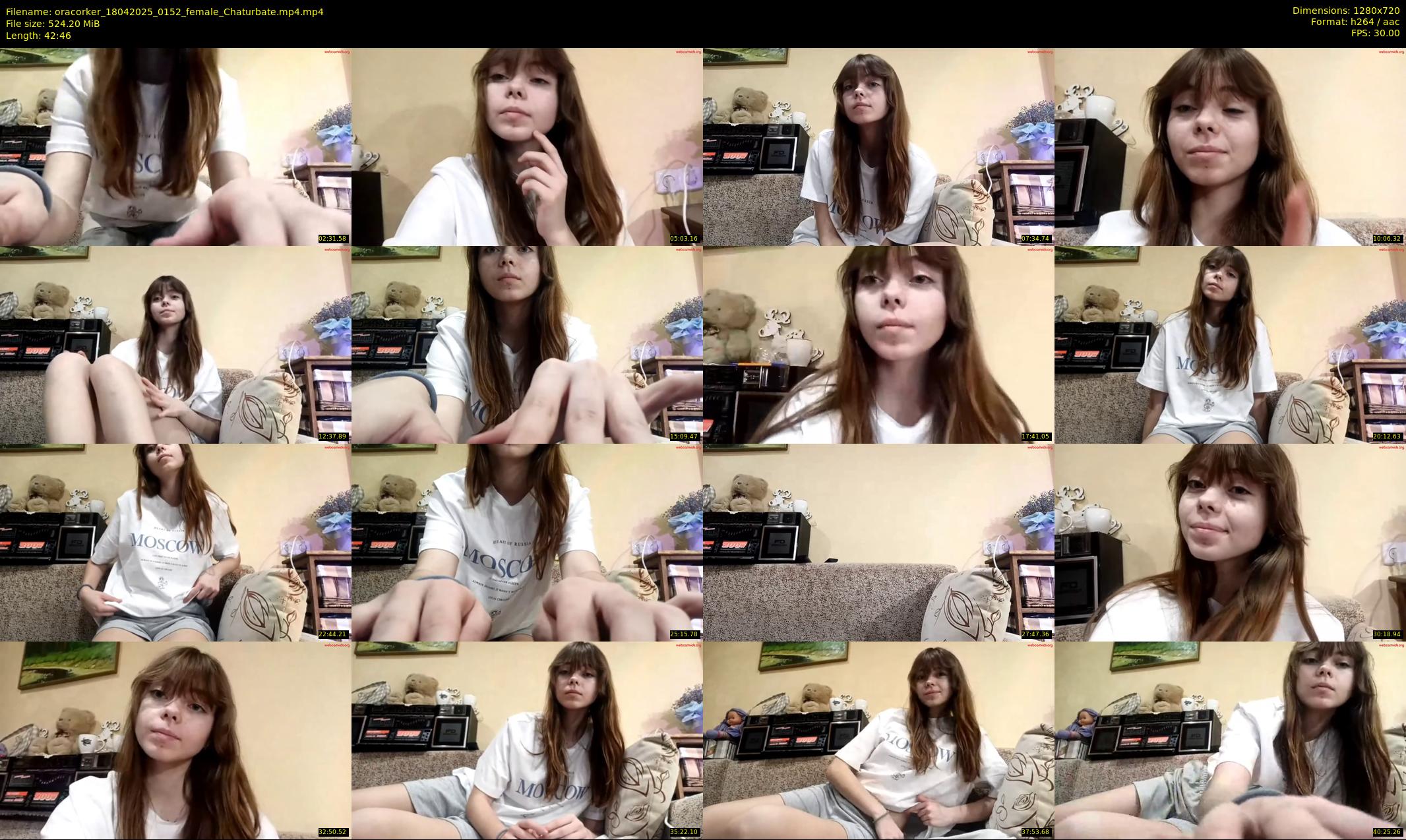 oracorker — 43 minute Chaturbate female cam show recording, 720p, Apr 18, 2025