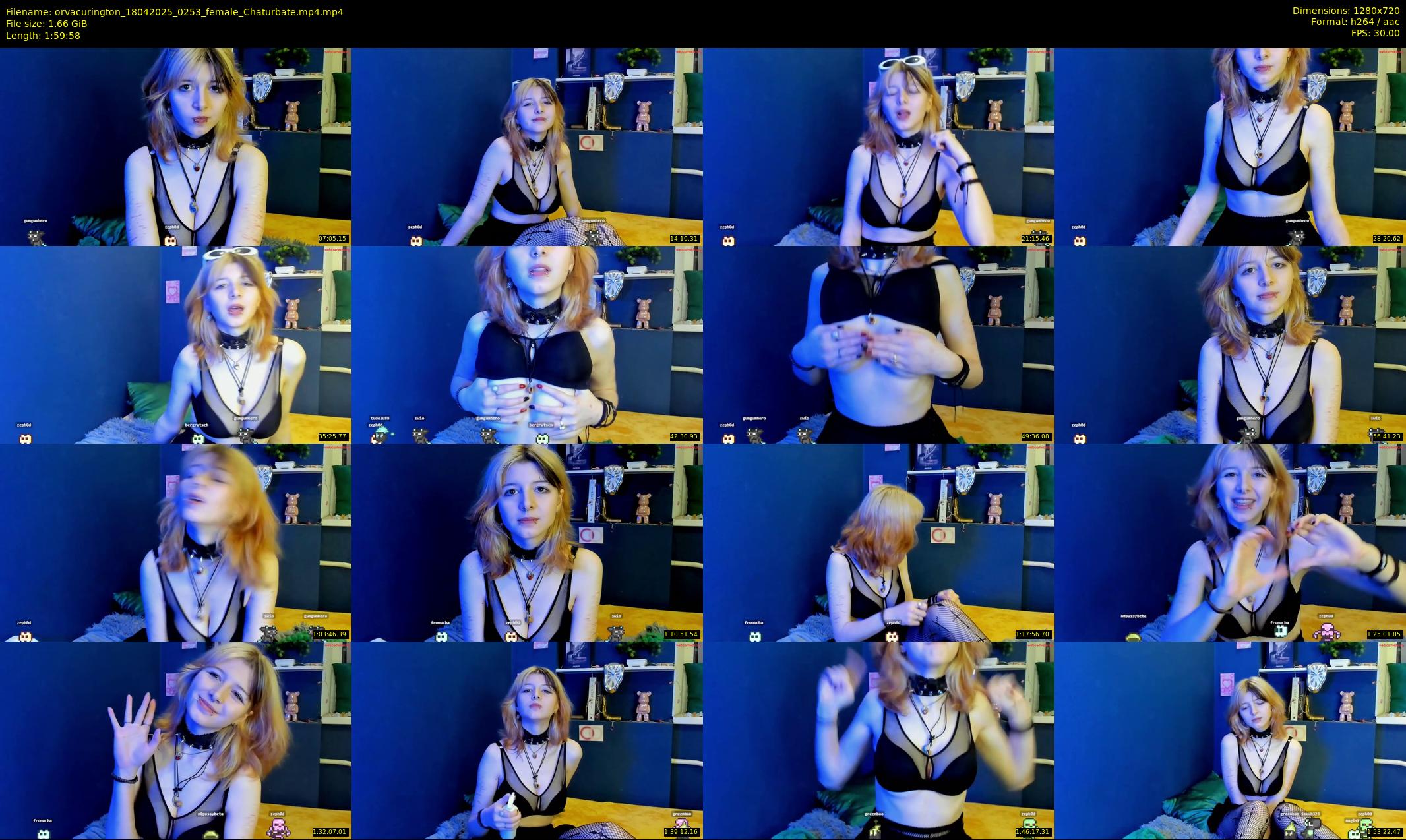 orvacurington — 120 minute Chaturbate female cam show recording, 720p, Apr 18, 2025