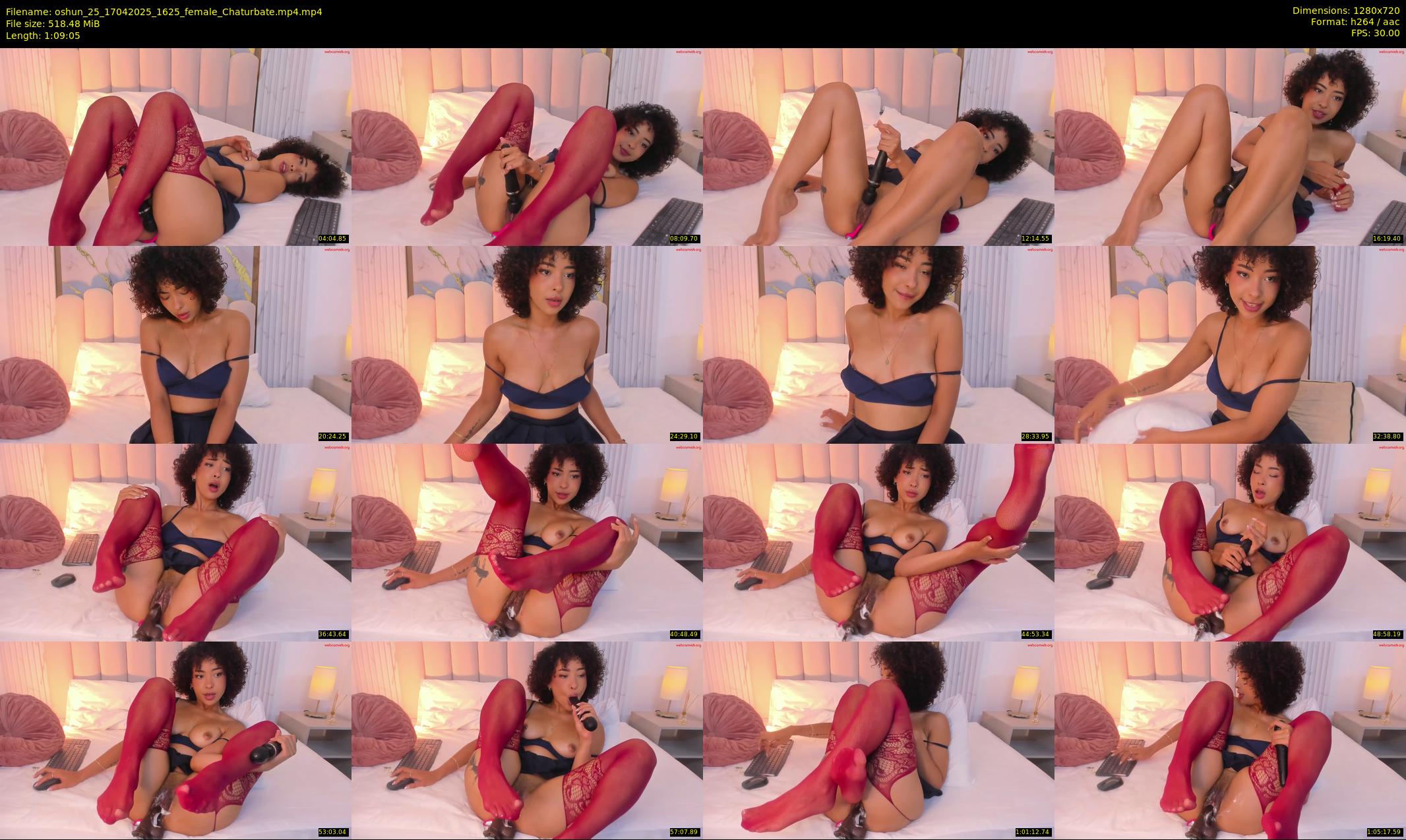 oshun_25 — 70 minute Chaturbate female cam show recording, 720p, Apr 17, 2025
