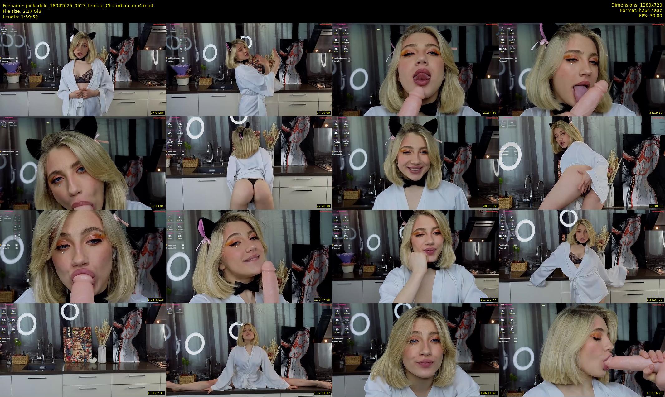 pinkadele — 120 minute Chaturbate female cam show recording, 720p, Apr 18, 2025