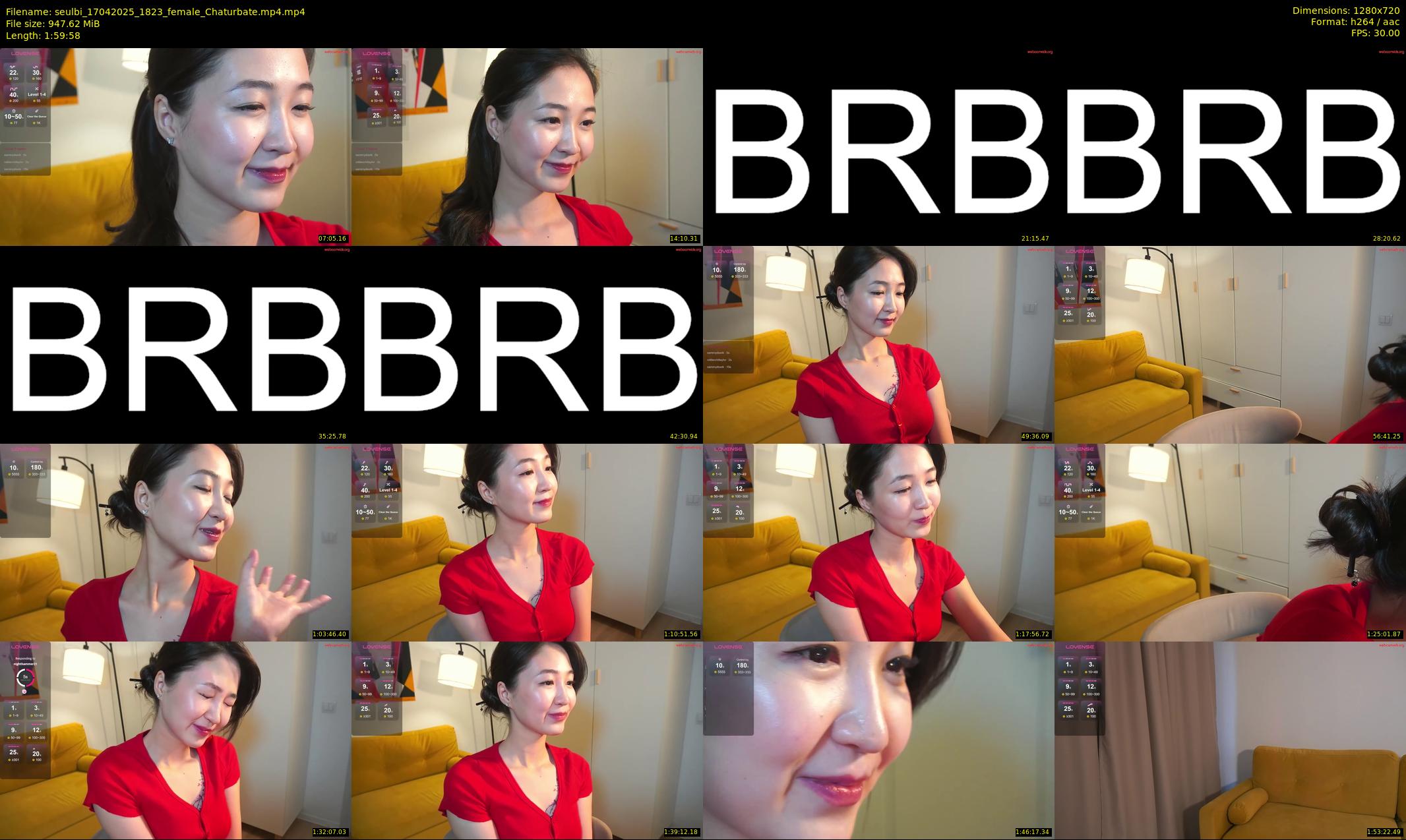 seulbi — 120 minute Chaturbate female cam show recording, 720p, Apr 17, 2025