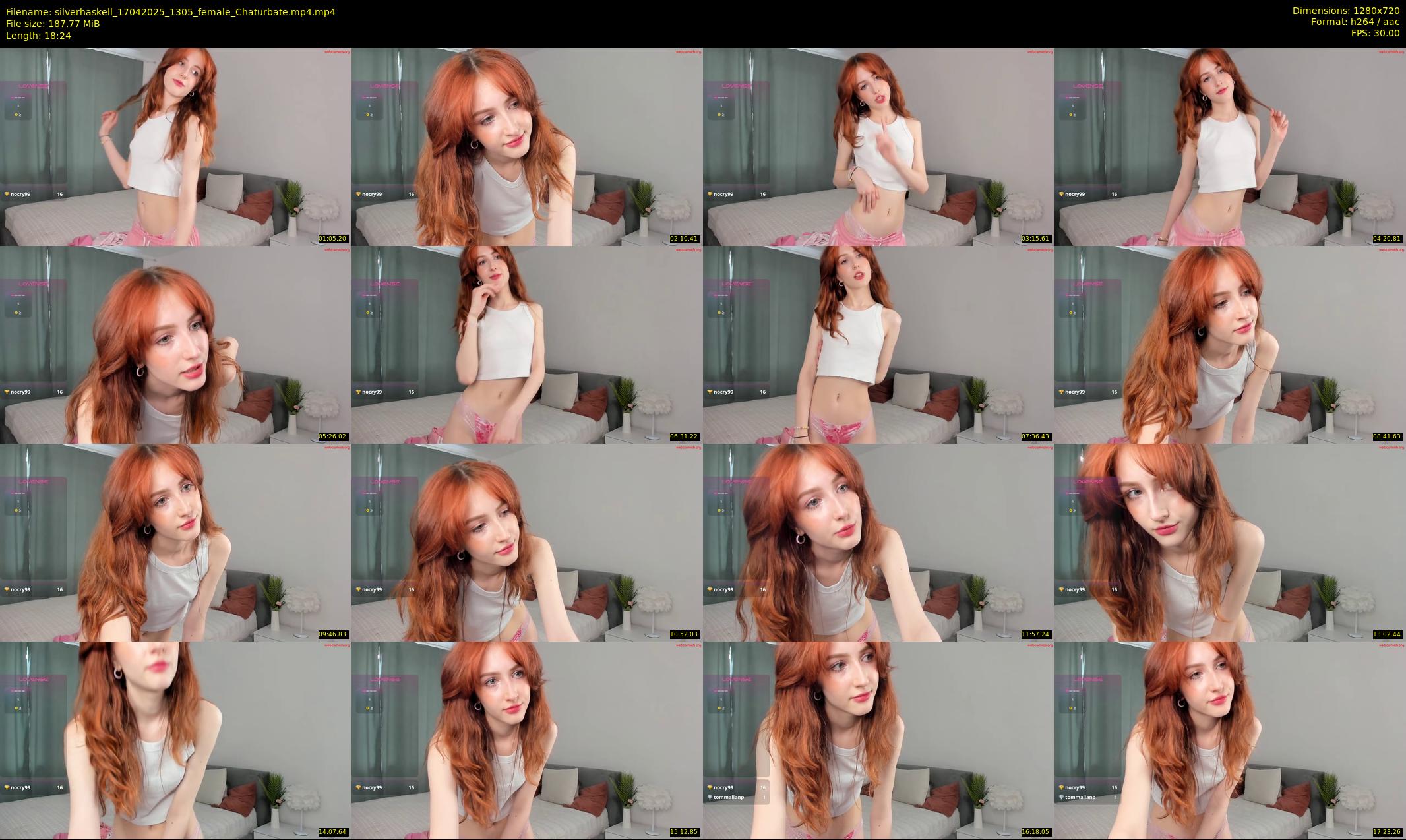 silverhaskell — 19 minute Chaturbate female cam show recording, 720p, Apr 17, 2025