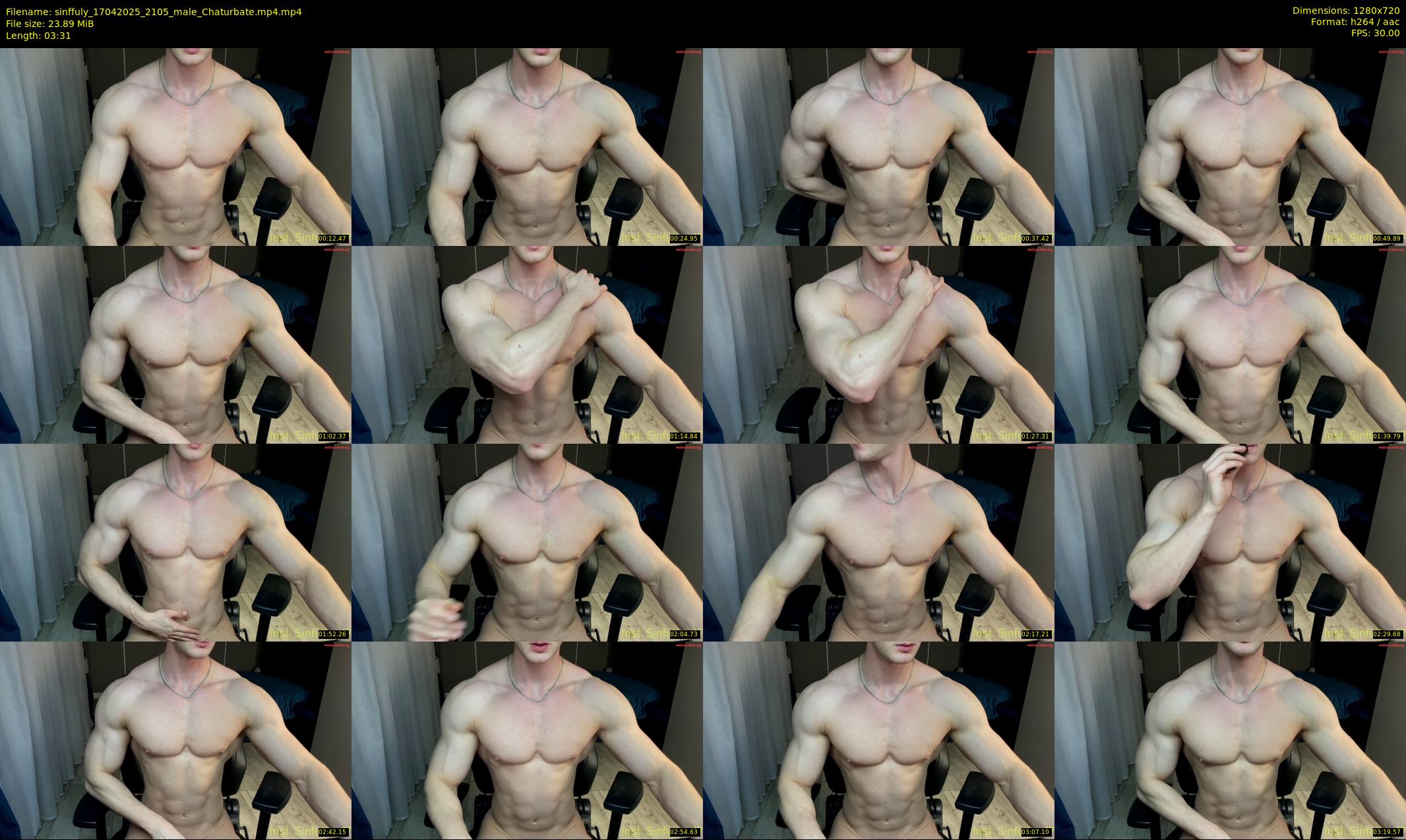 sinffuly — 4 minute Chaturbate male cam show recording, 720p, Apr 17, 2025