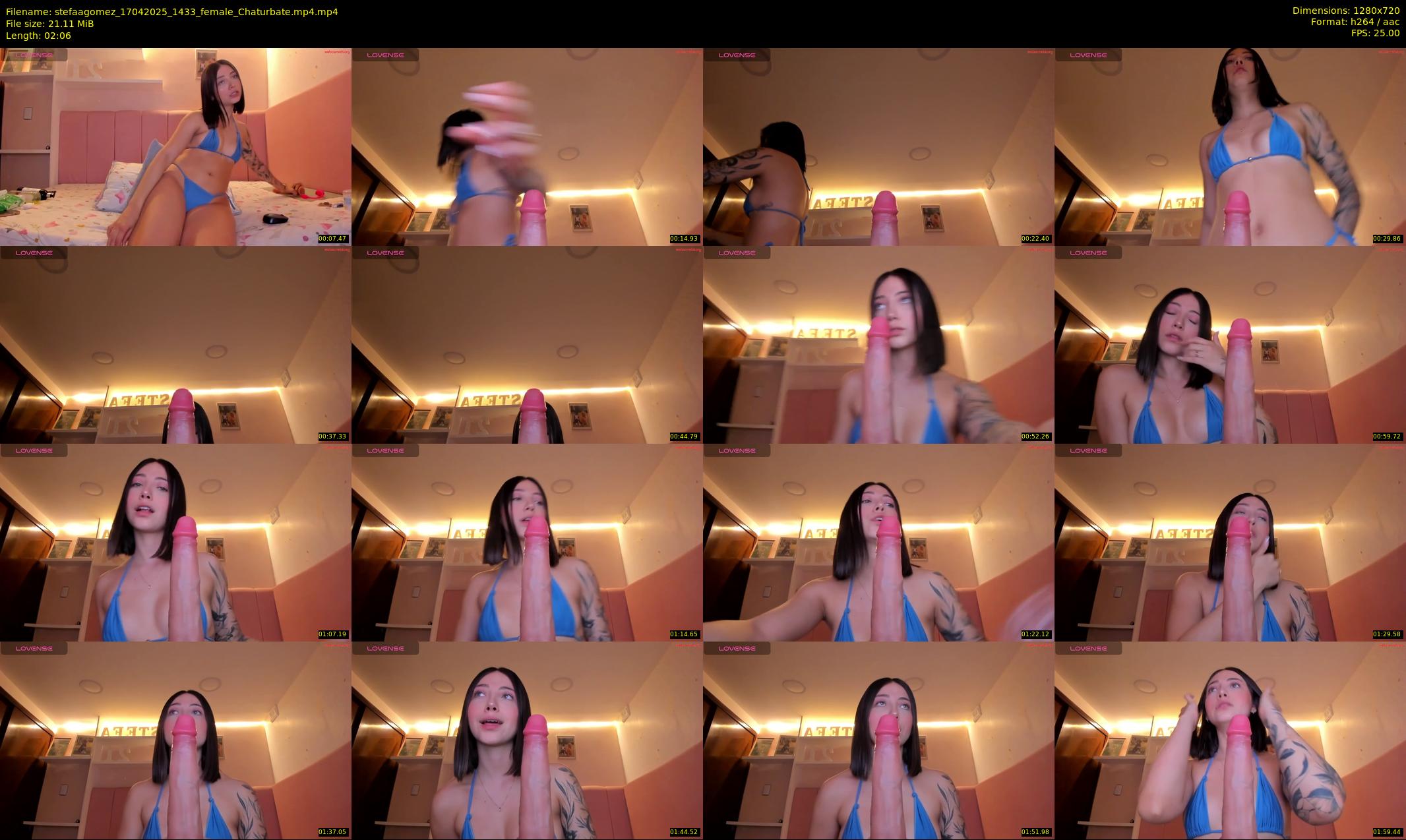 stefaagomez — 3 minute Chaturbate female cam show recording, 720p, Apr 17, 2025